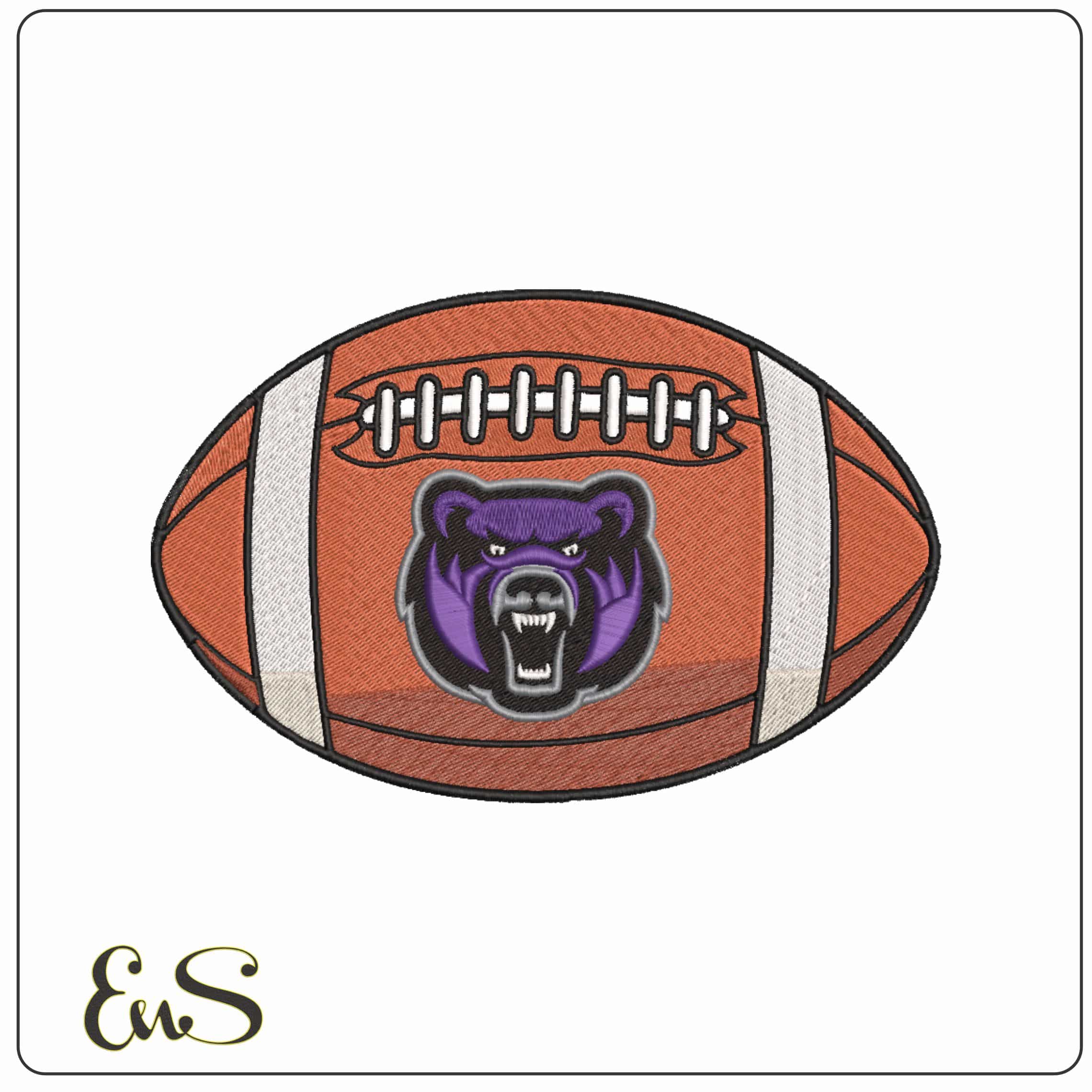 American Footbal Central Arkansas Bears Head Alternative University   - Elegant embroidery design file-instant download