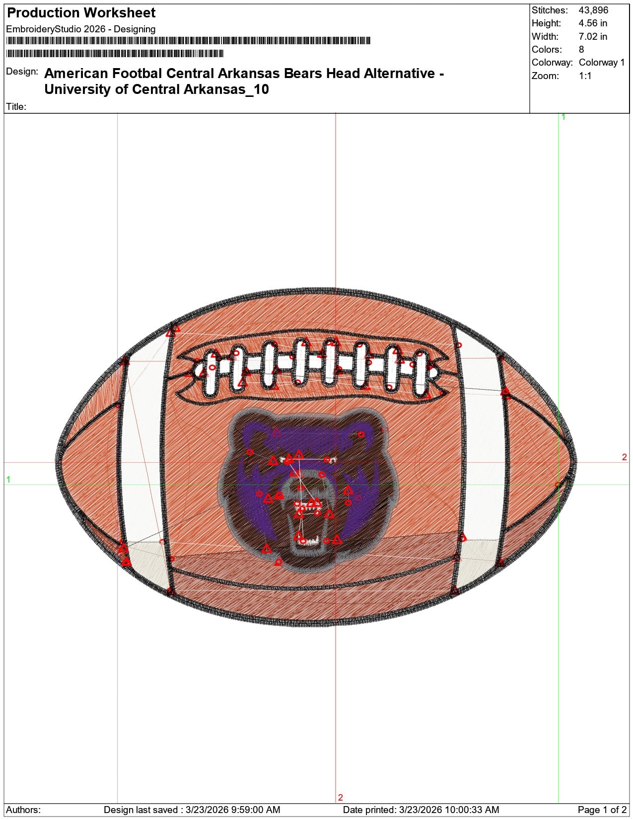 American Footbal Central Arkansas Bears Head Alternative University   - Elegant embroidery design file-instant download — view 3