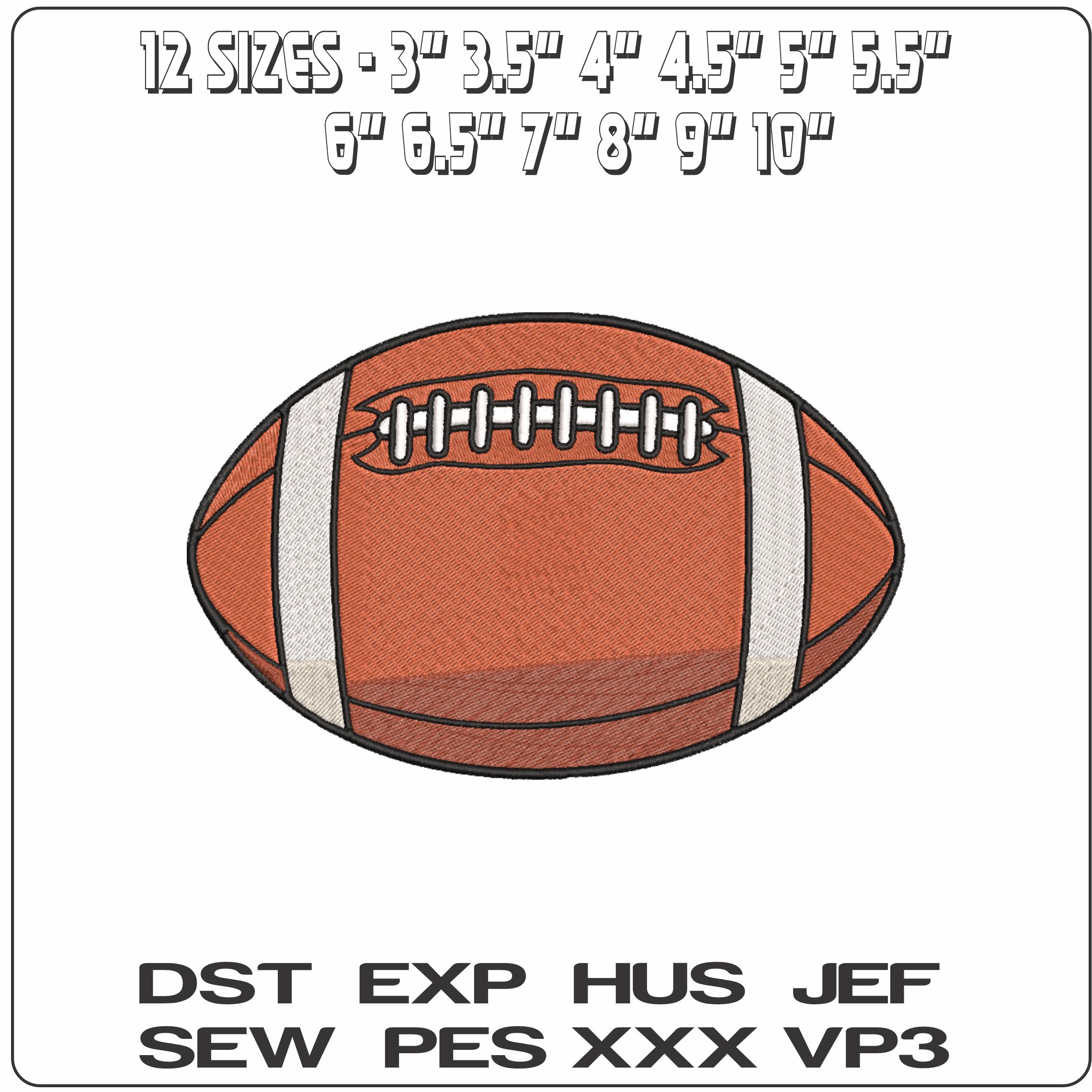 American Football College   - Elegant embroidery design file-instant download — view 2