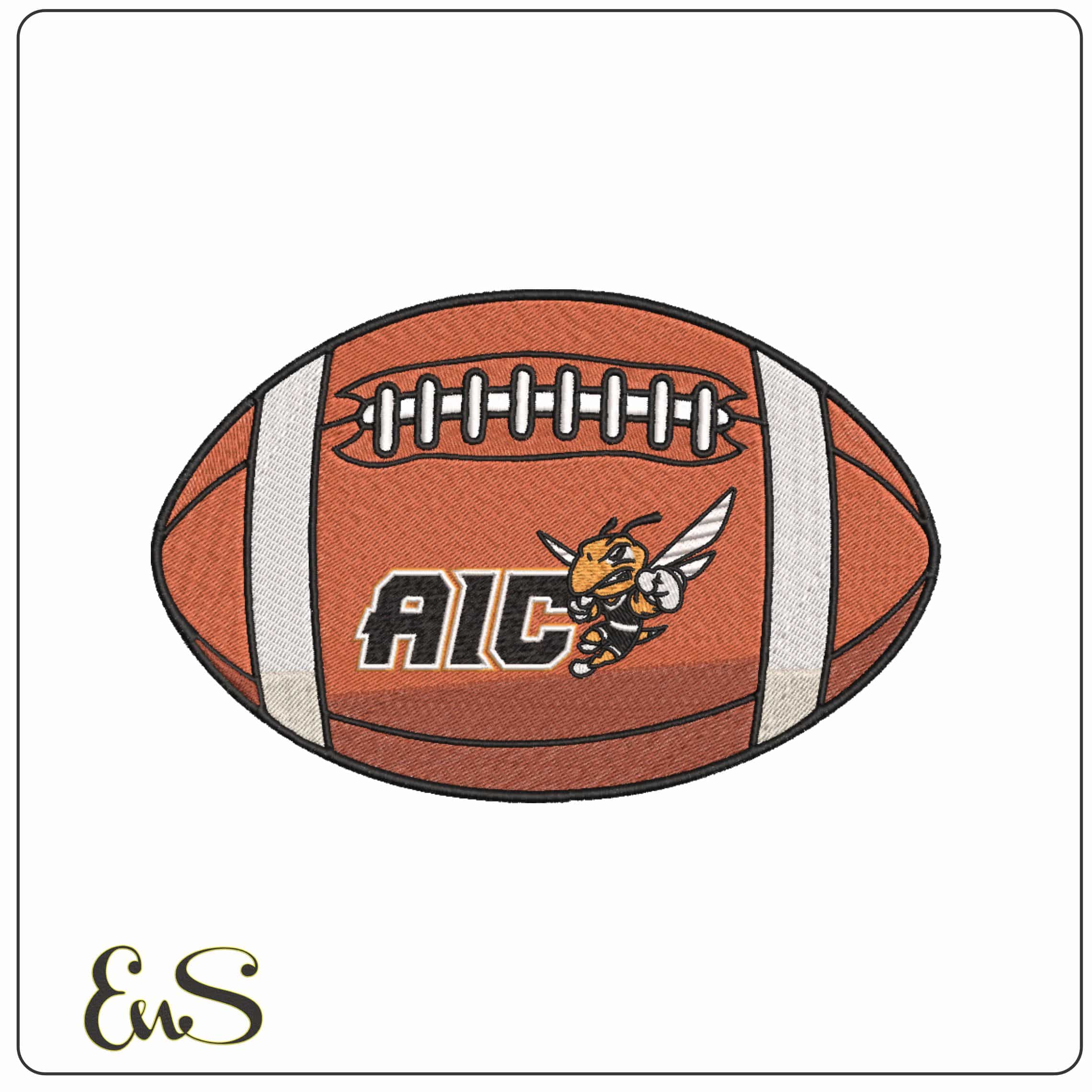 American Football AIC Yellow Jackets Rex 2025  College   - Elegant embroidery design file-instant download