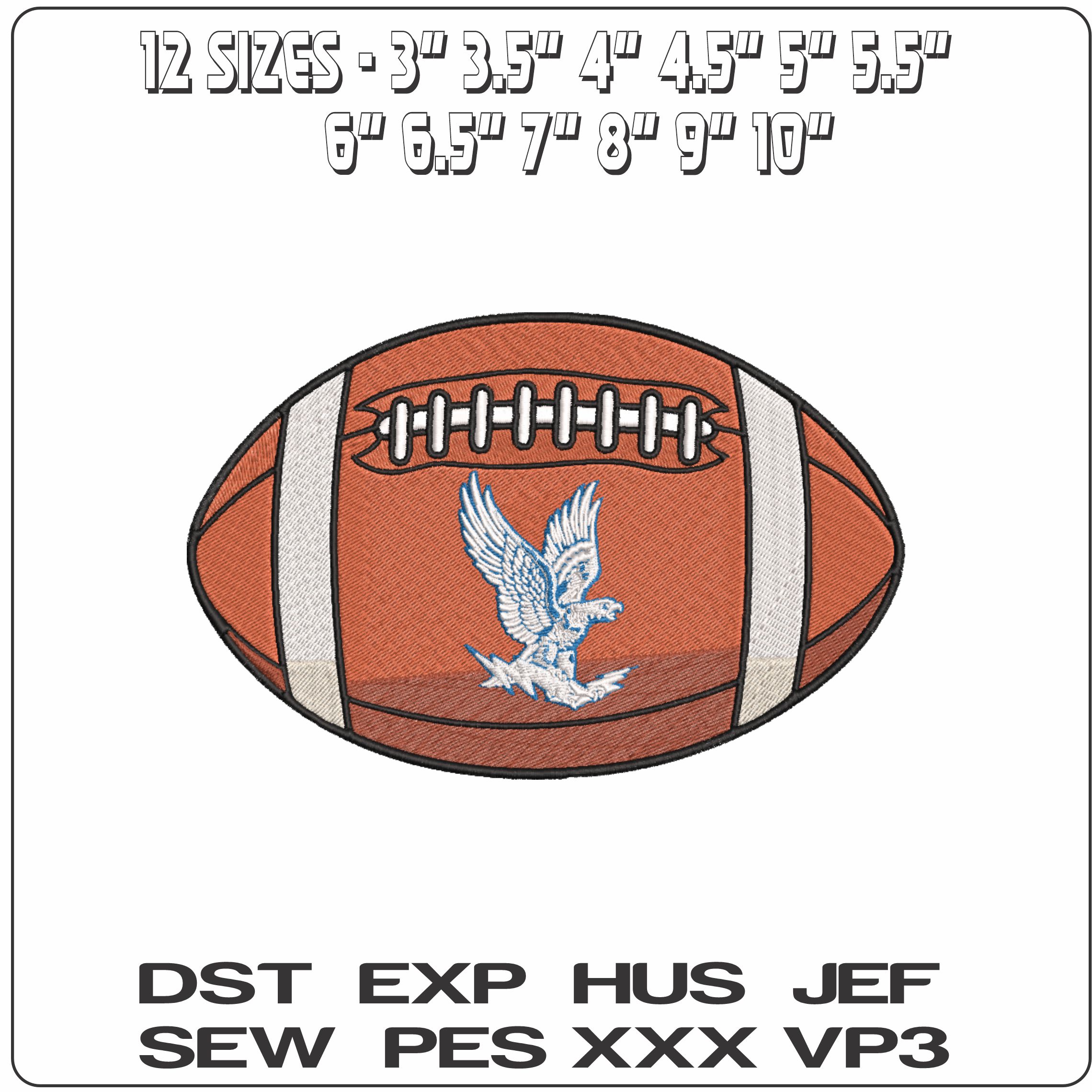 American Football Air Force Falcons 1963 1994  Academy College   - Elegant embroidery design file-instant download — view 2
