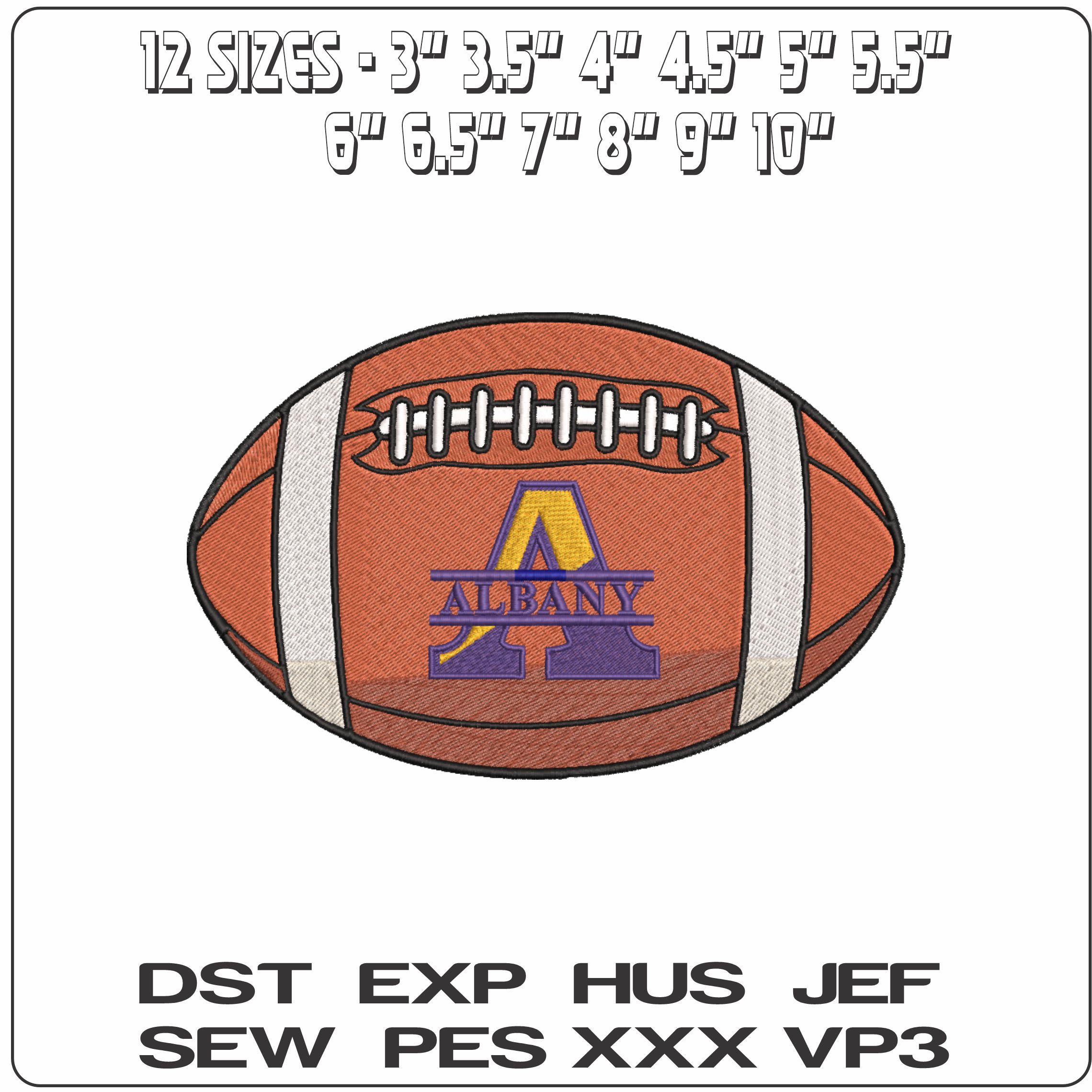 American Football Albany Great Danes 1993 2002 University   - Elegant embroidery design file-instant download — view 2