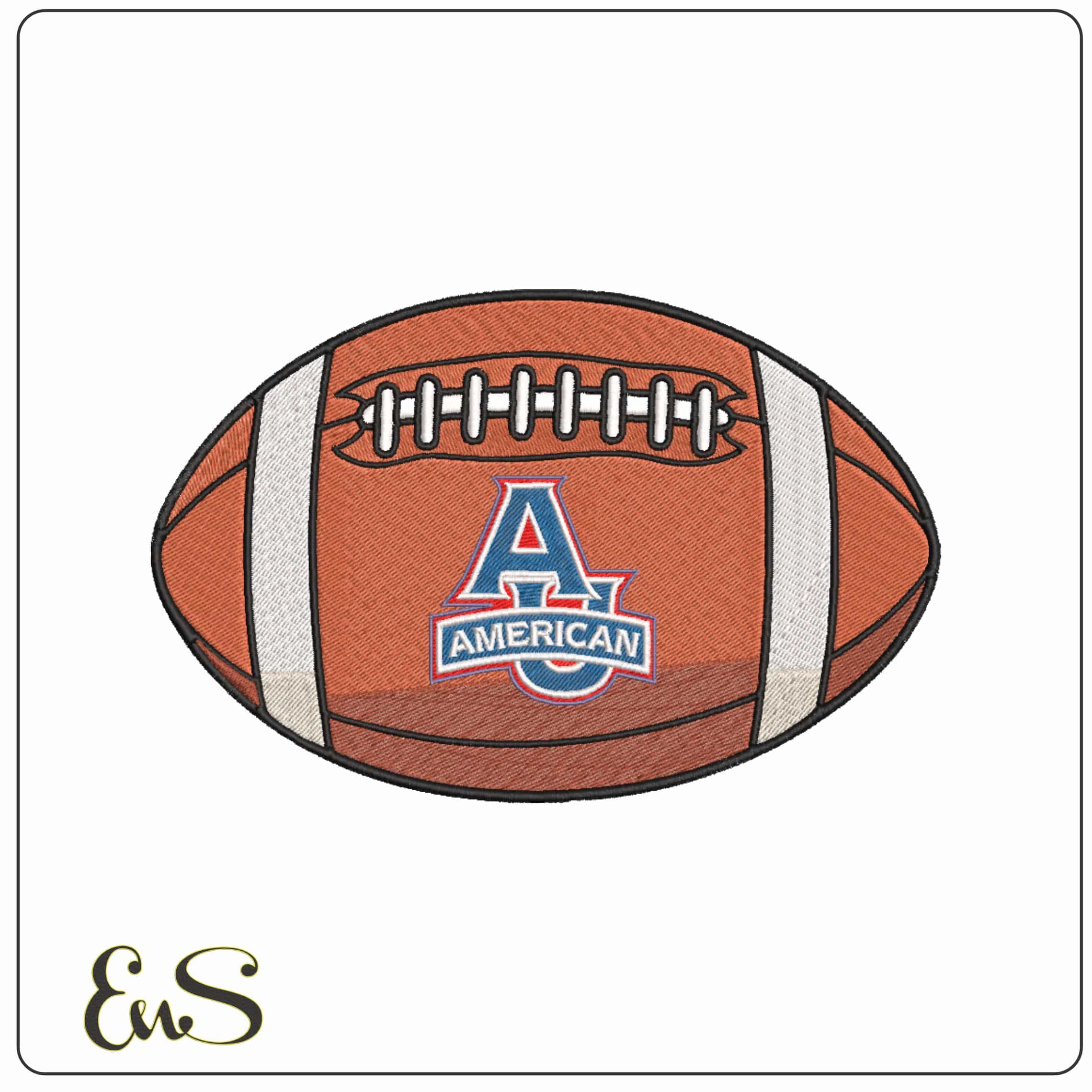 American Football American Eagles 2006  American University   - Elegant embroidery design file-instant download