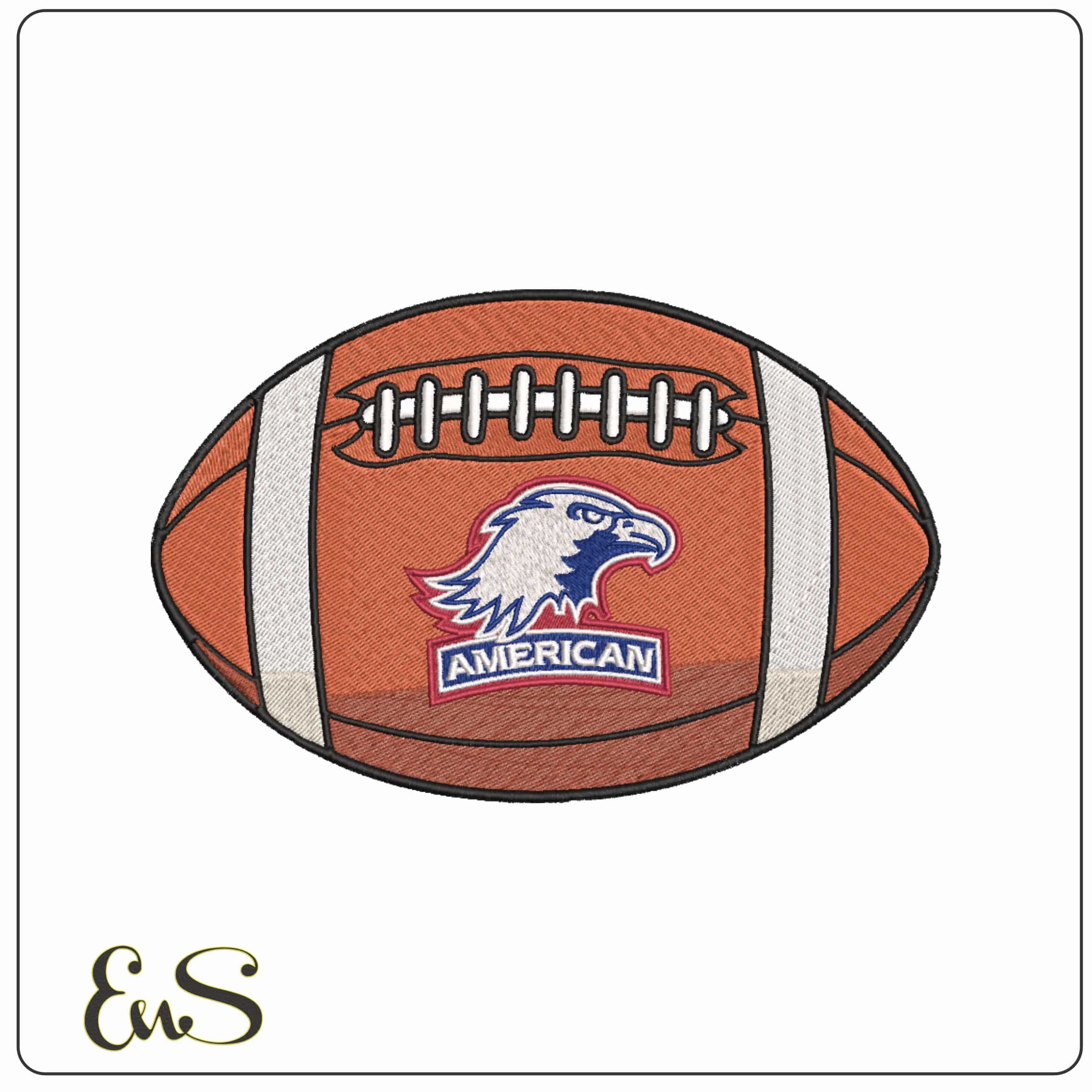American Football American Eagles Alternative University   - Elegant embroidery design file-instant download