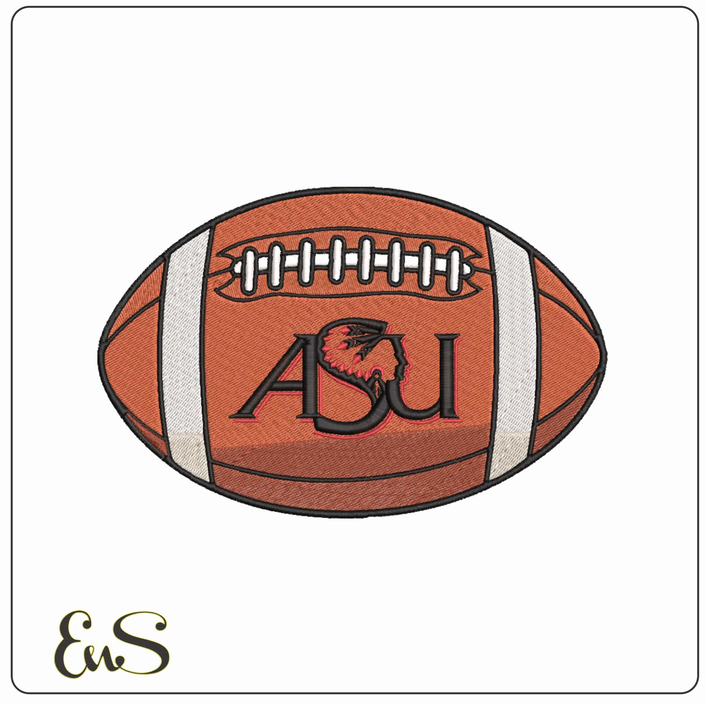 American Football Arkansas State University Indians 1993 to 2008    - Elegant embroidery design file-instant download