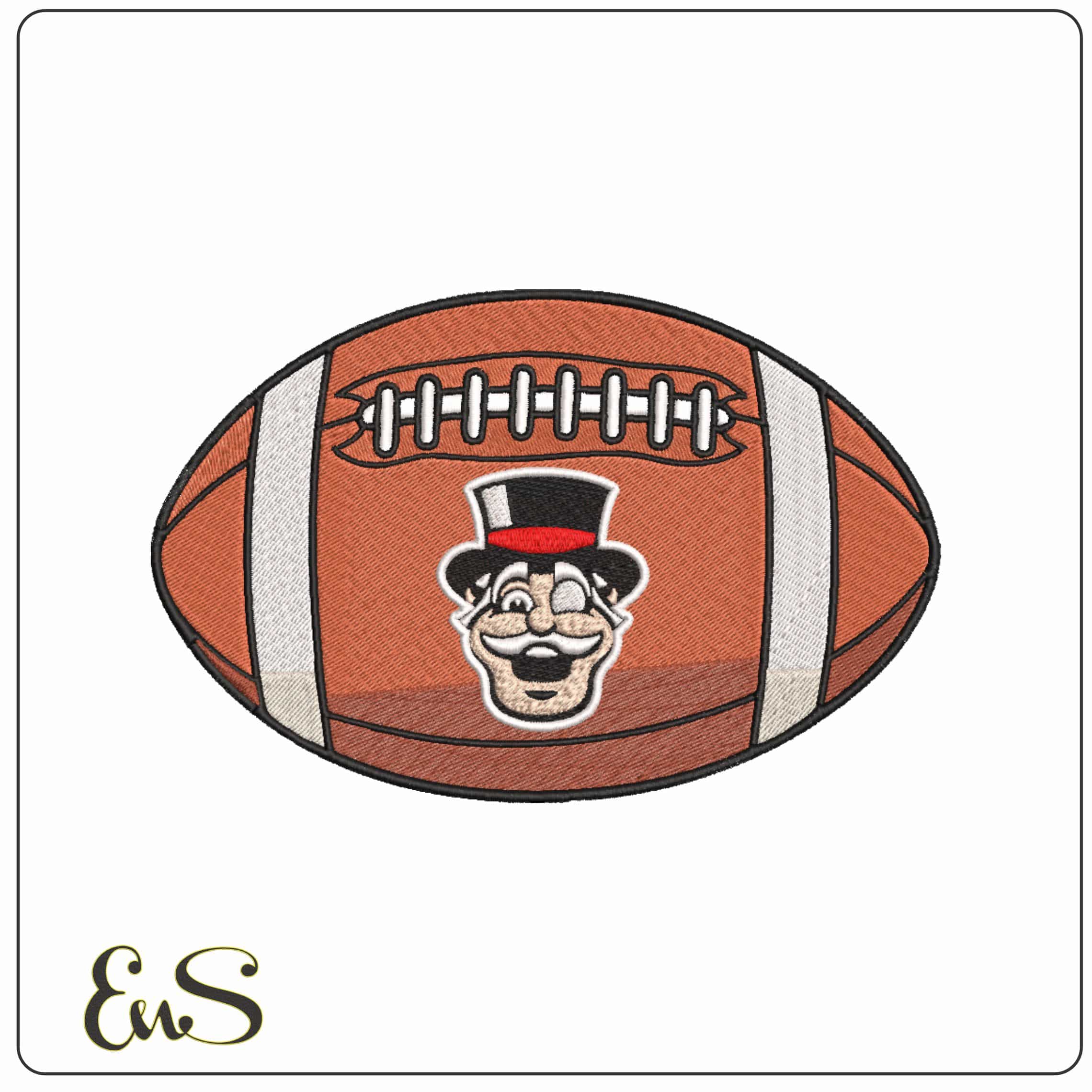 American Football Austin Peay Governors Mascot College    - Elegant embroidery design file-instant download