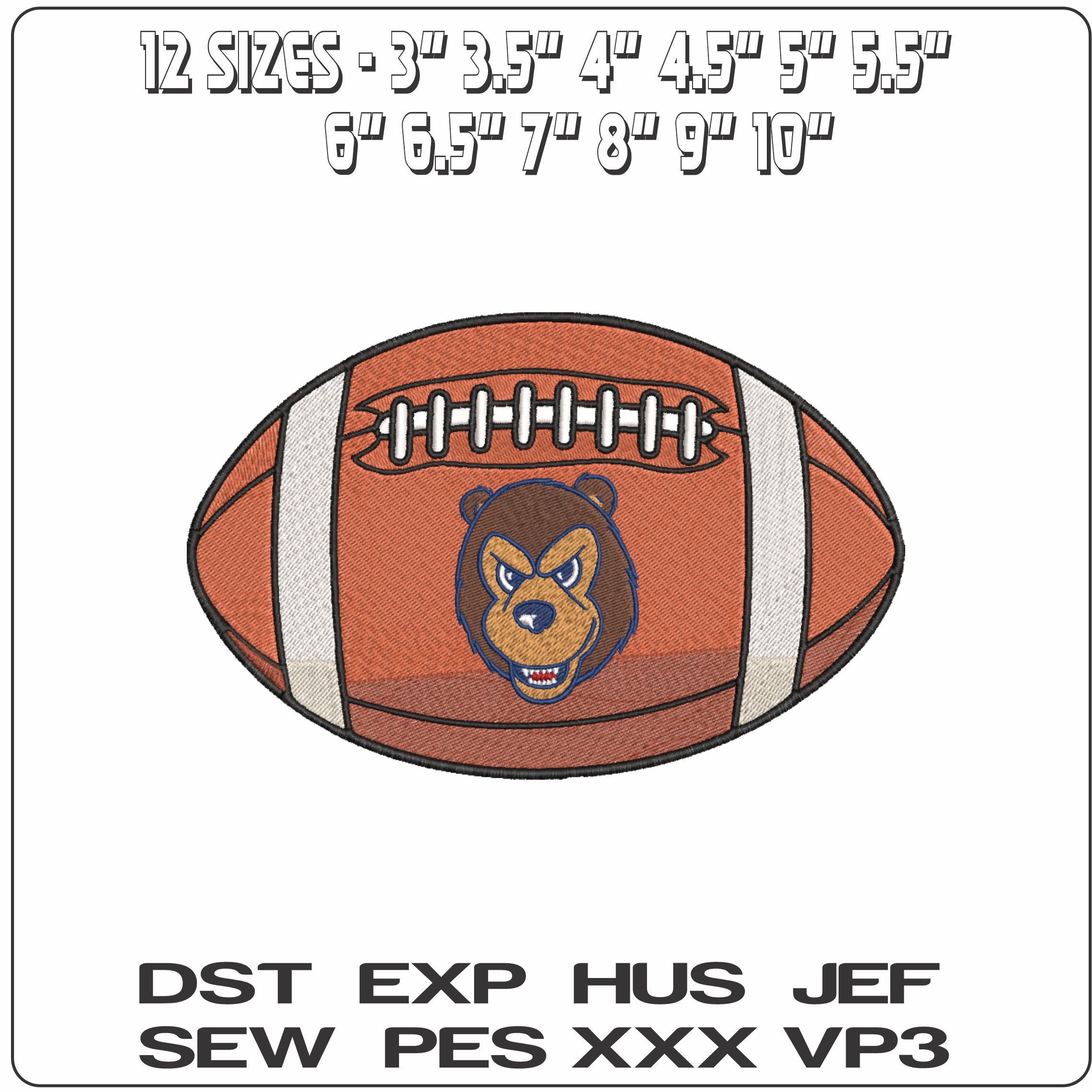 American Football Bentley Falcons 2013  University    - Elegant embroidery design file-instant download — view 2