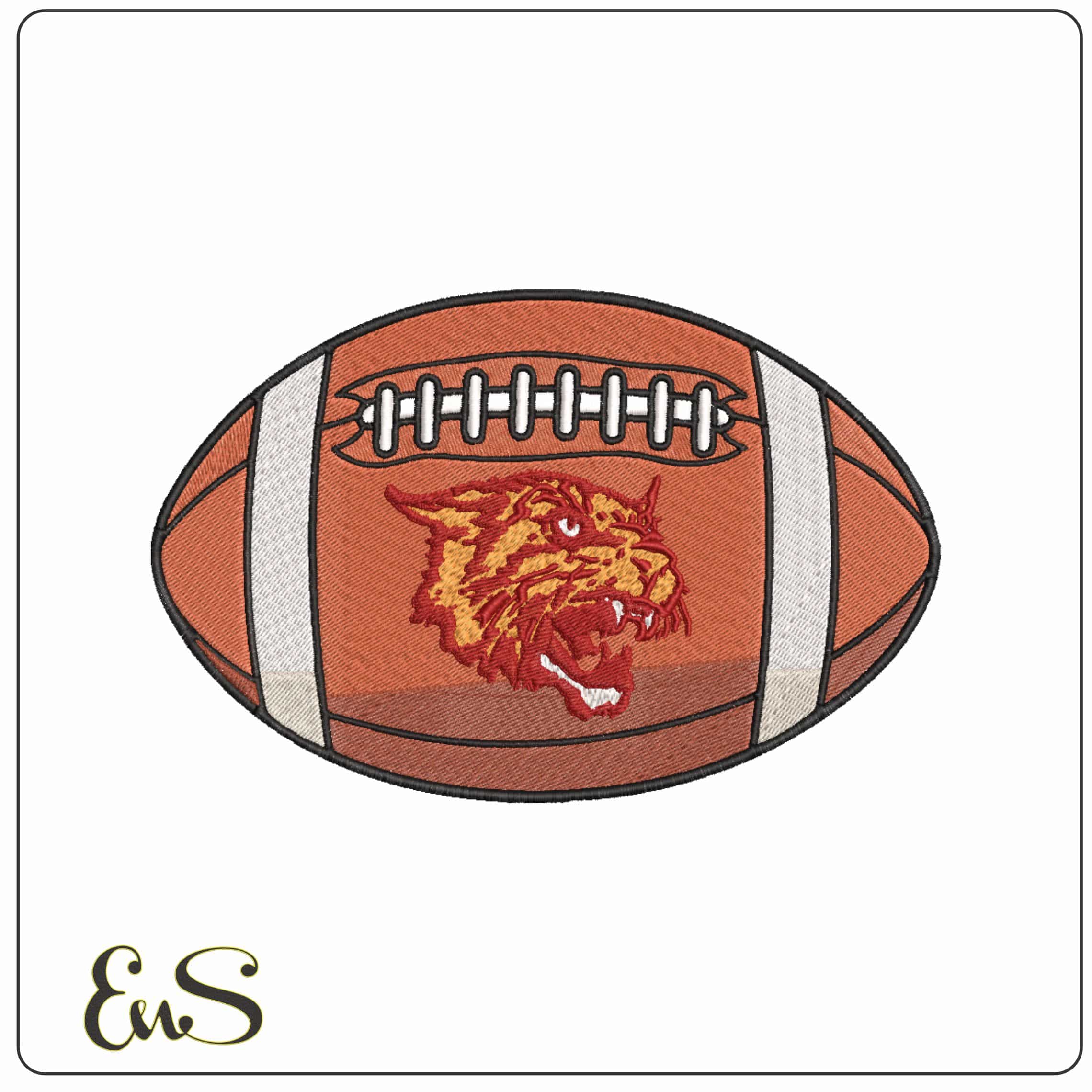 American Football Bethune Cookman Wildcats  University    - Elegant embroidery design file-instant download