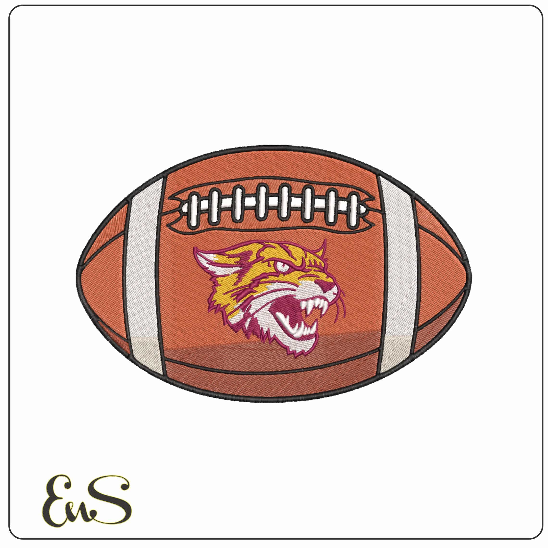 American Football Bethune Cookman Wildcats   University    - Elegant embroidery design file-instant download