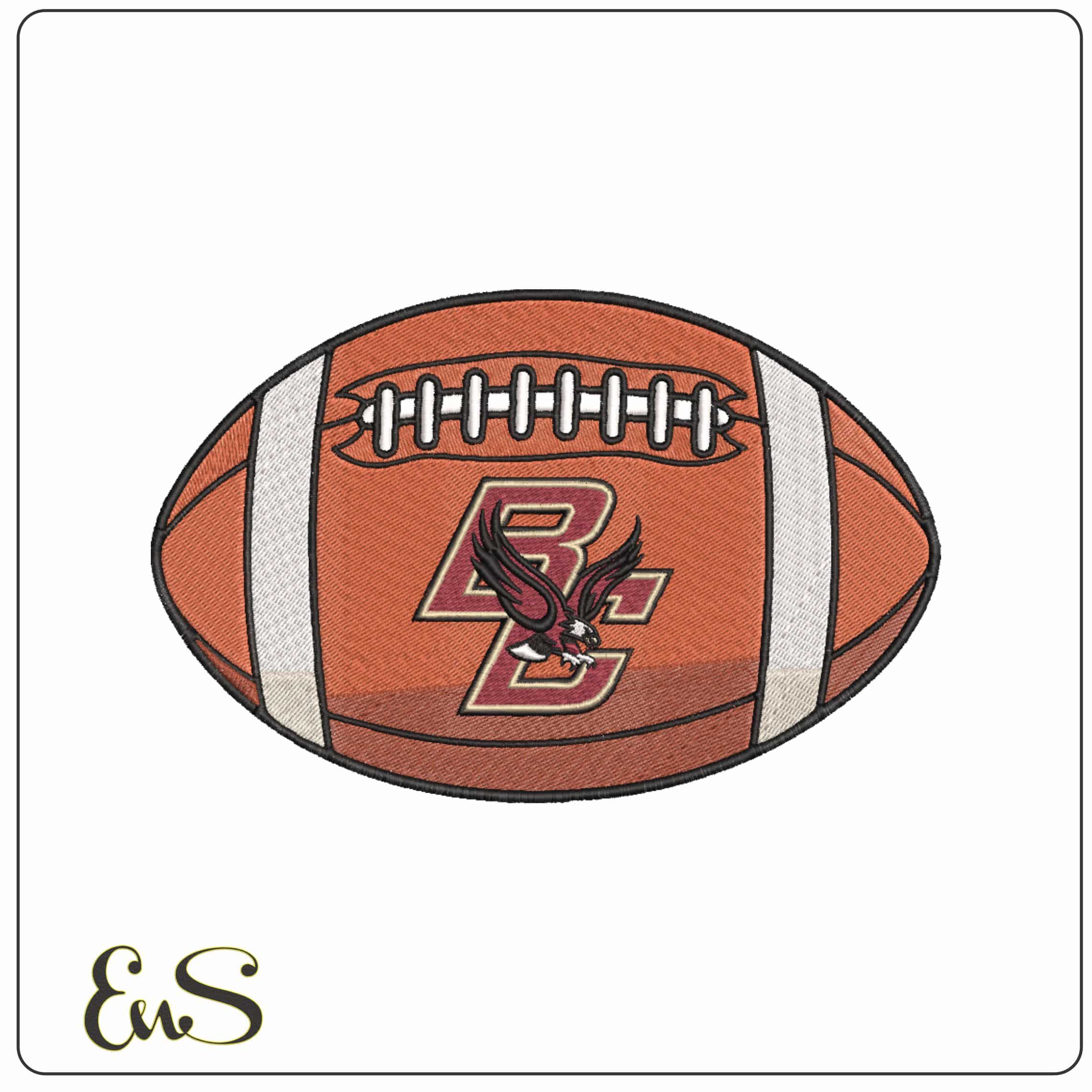 American Football Boston College Eagles 2000    - Elegant embroidery design file-instant download