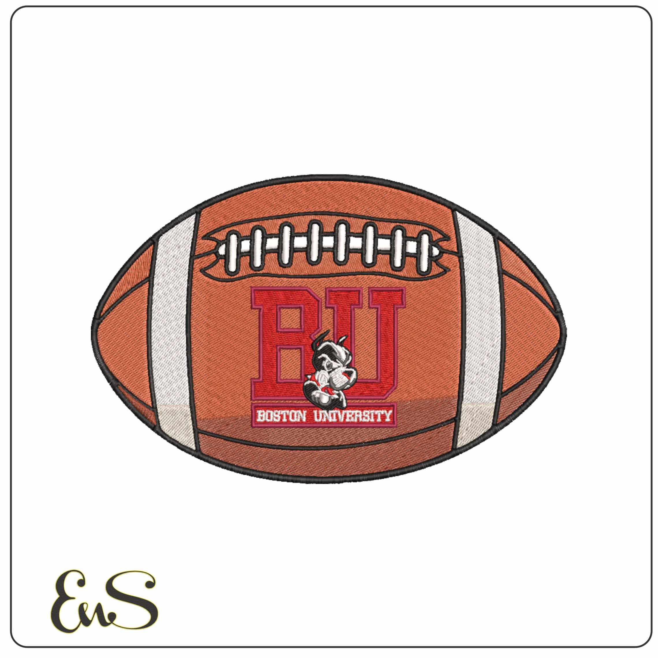 American Football Boston University Terriers 2005    - Elegant embroidery design file-instant download