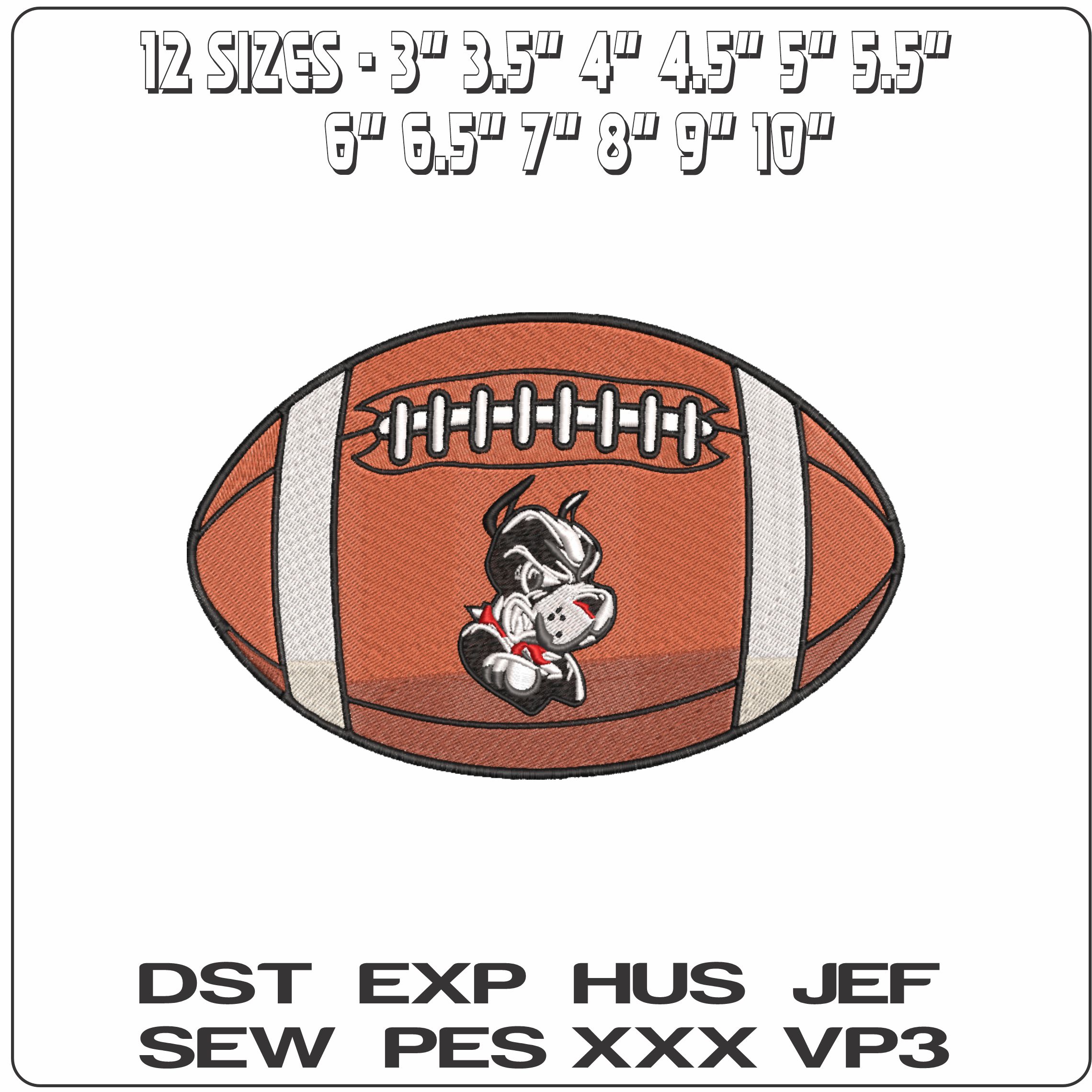 American Football Boston University Terriers Rhett    - Elegant embroidery design file-instant download — view 2