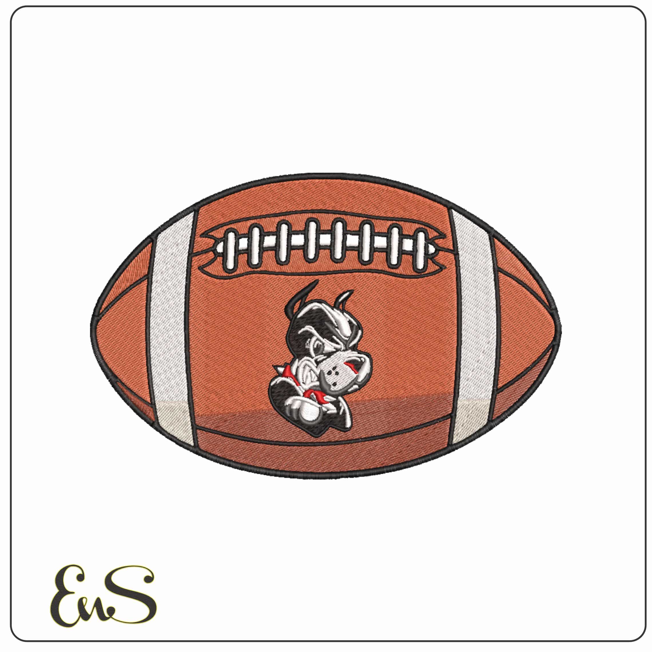 American Football Boston University Terriers Rhett    - Elegant embroidery design file-instant download