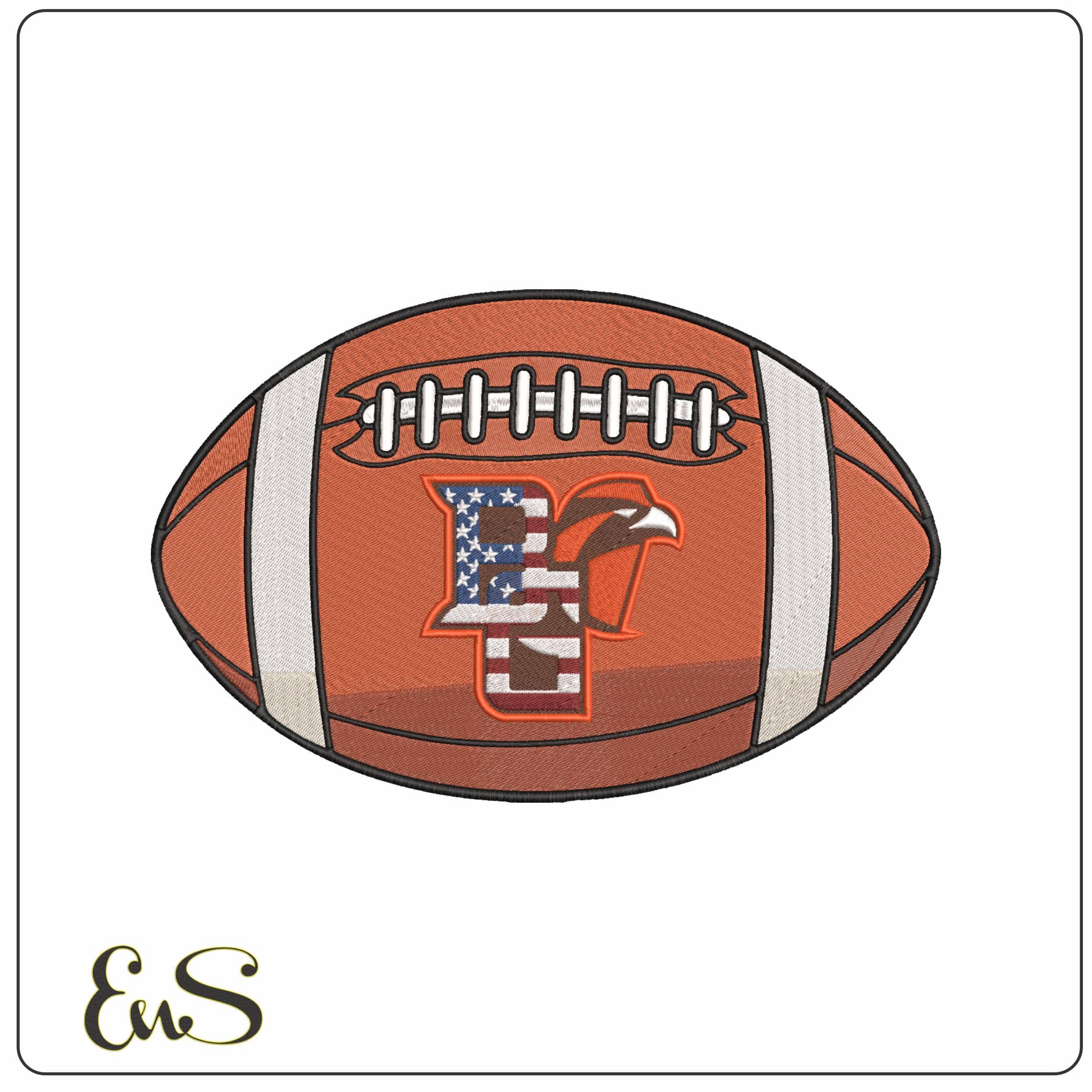 American Football Bowling Green Falcons USA  University    - Elegant embroidery design file-instant download