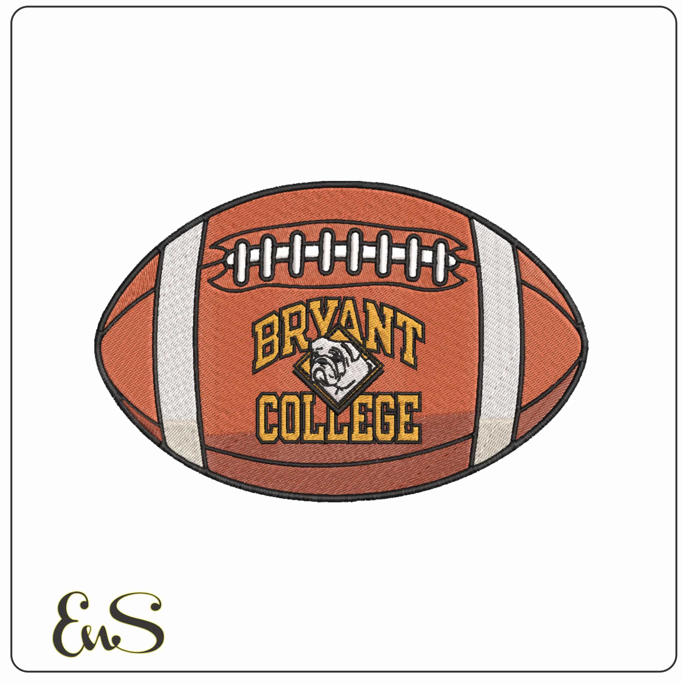 American Football Bryant Bulldogs 1994 to 2004 University    - Elegant embroidery design file-instant download