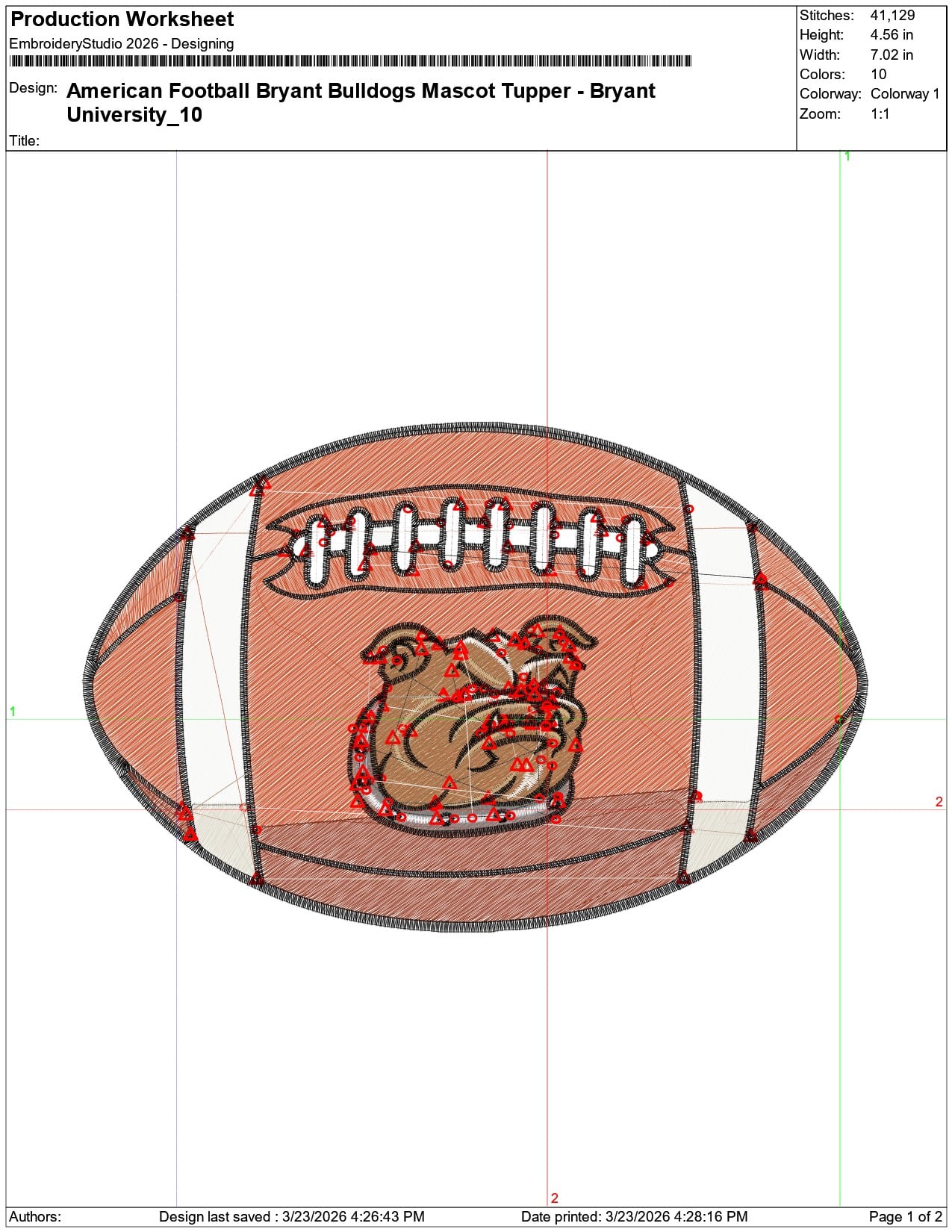 American Football Bryant Bulldogs Mascot Tupper  University    - Elegant embroidery design file-instant download — view 3