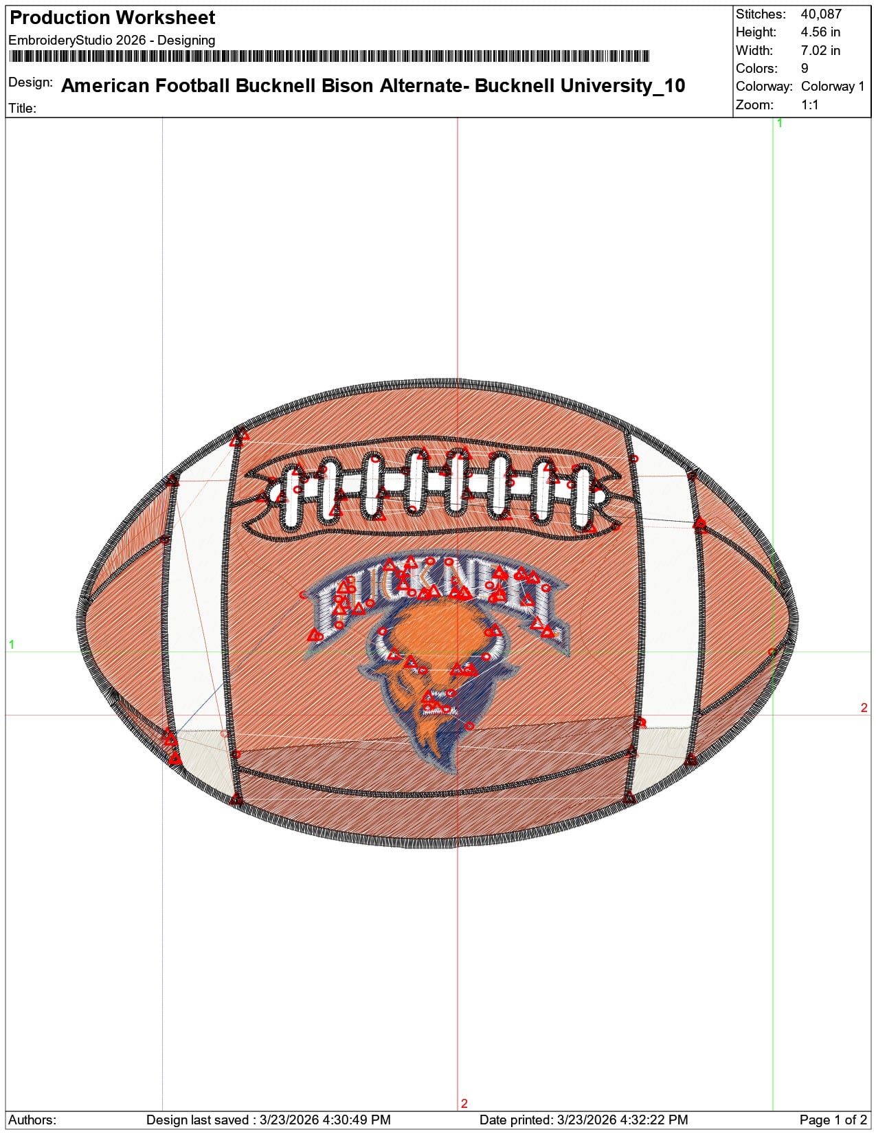 American Football Bucknell Bison Alternate  University    - Elegant embroidery design file-instant download — view 3
