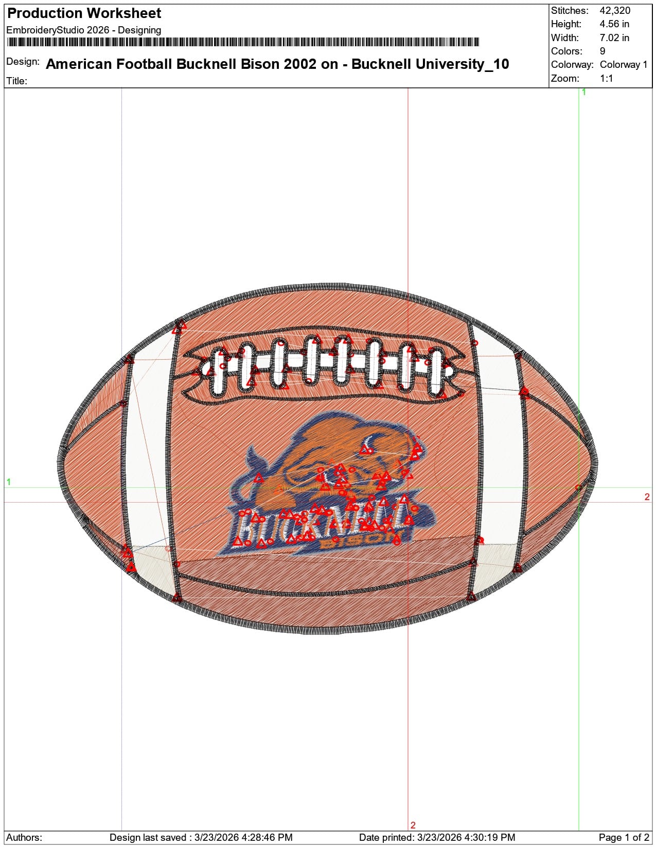American Football Bucknell Bison 2002  University    - Elegant embroidery design file-instant download — view 3