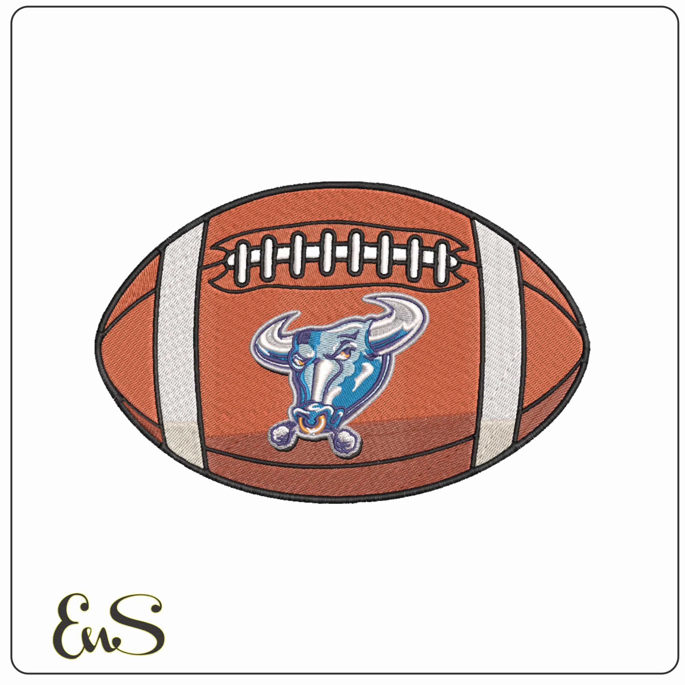 American Football Buffalo Bulls Head 1997 to 2006 University    - Elegant embroidery design file-instant download