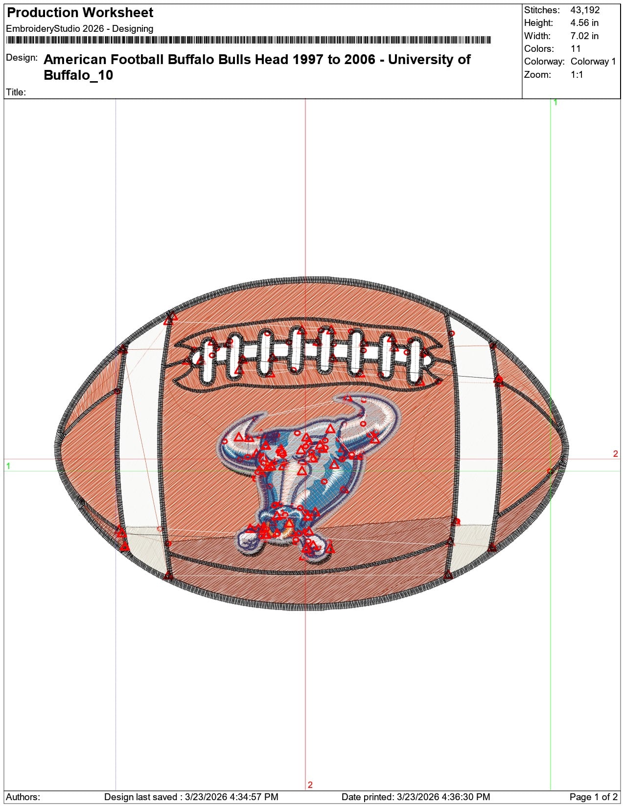 American Football Buffalo Bulls Head 1997 to 2006 University    - Elegant embroidery design file-instant download — view 3