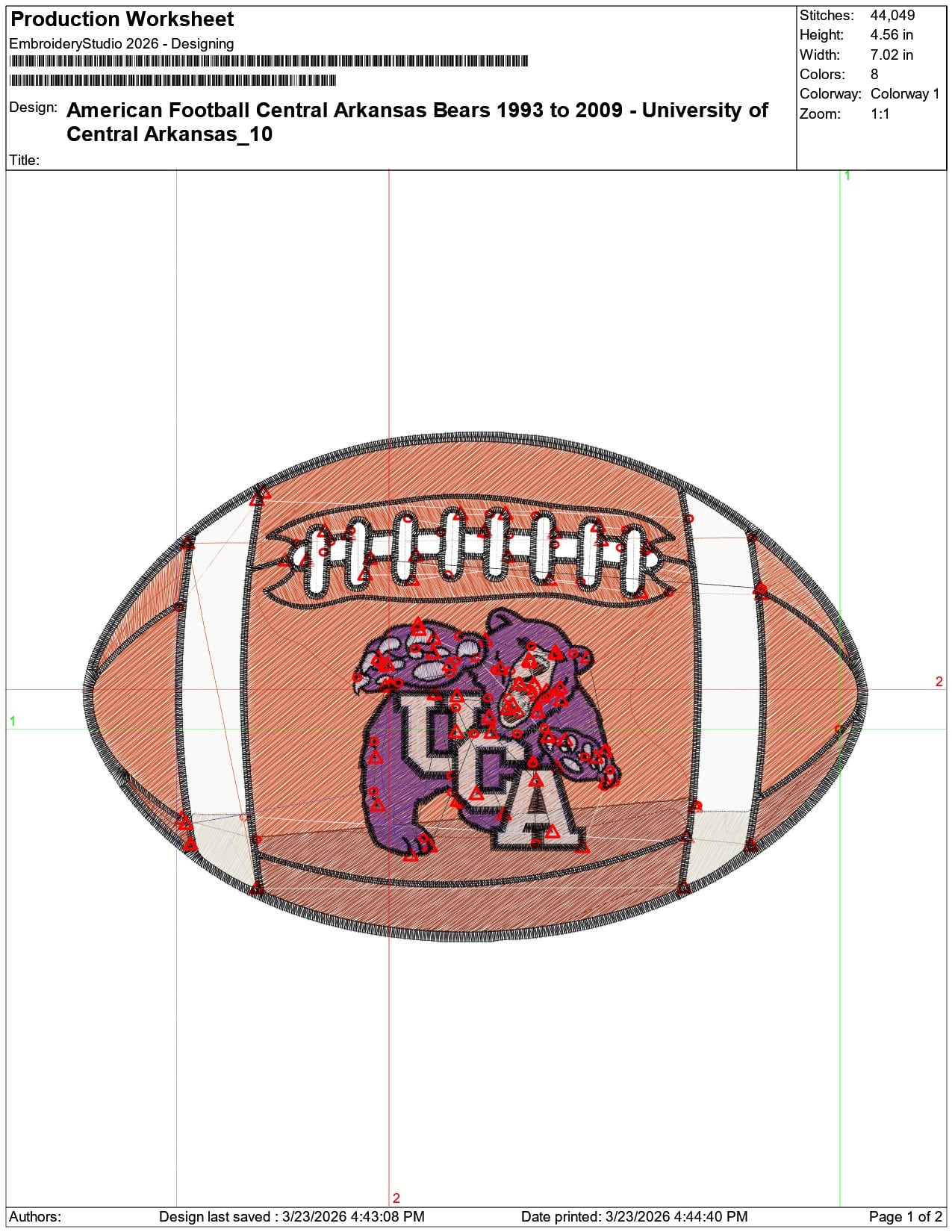 American Football Central Arkansas Bears 1993 to 2009 University   - Elegant embroidery design file-instant download — view 3