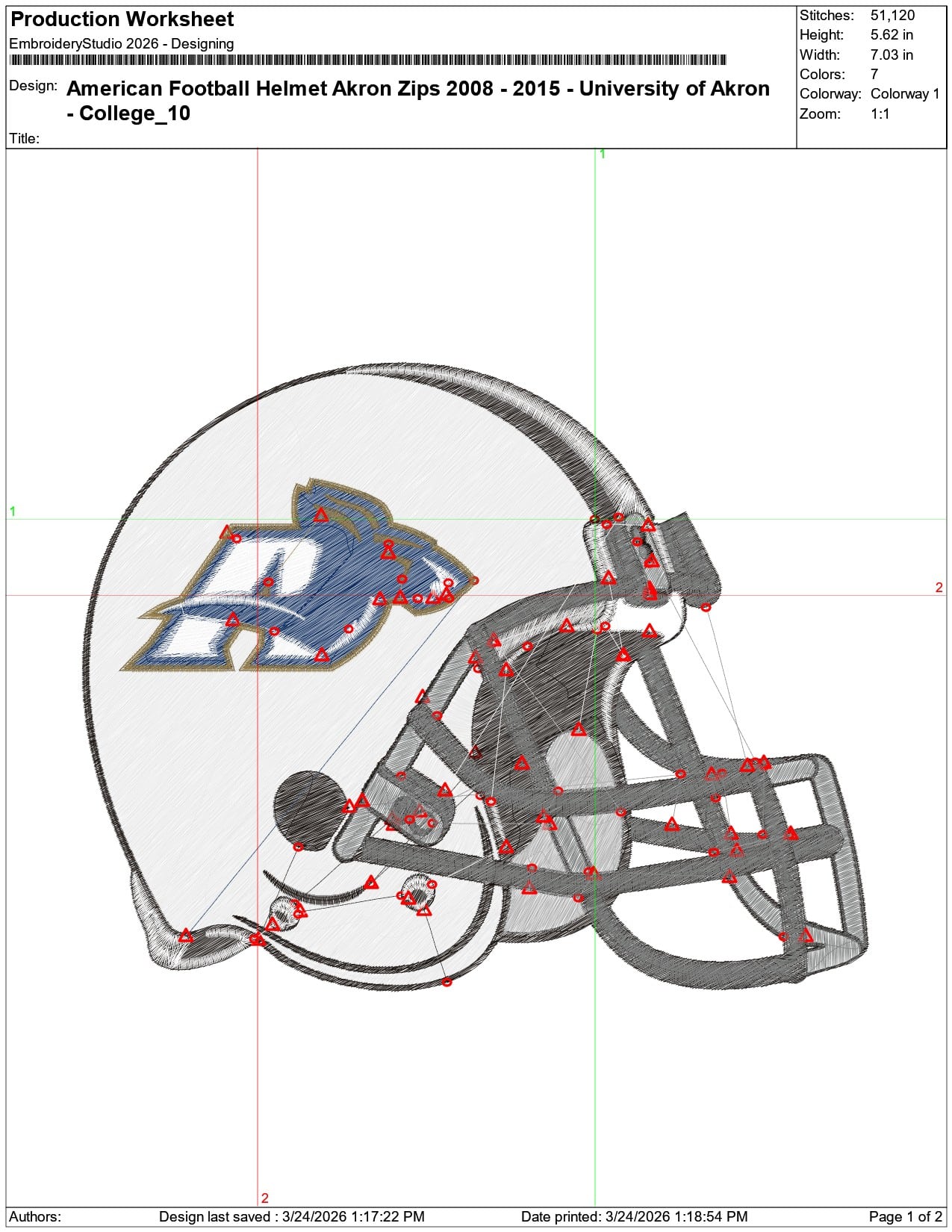 American Football Helmet Akron Zips 2008 2015 University   - Elegant embroidery design file-instant download — view 3