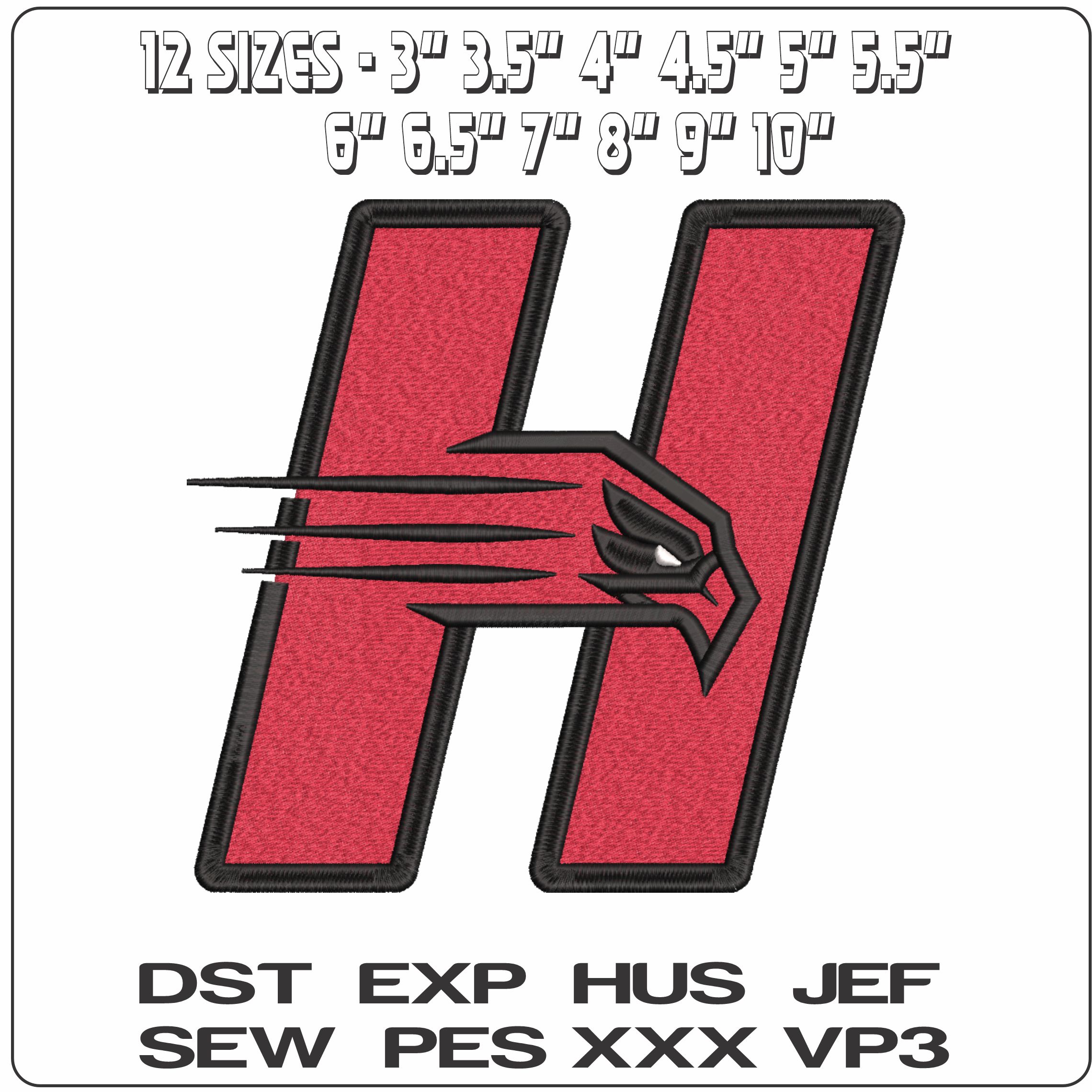 Hartford Hawks 2015 on University of Hartford College - Elegant embroidery design file-instant download — view 2
