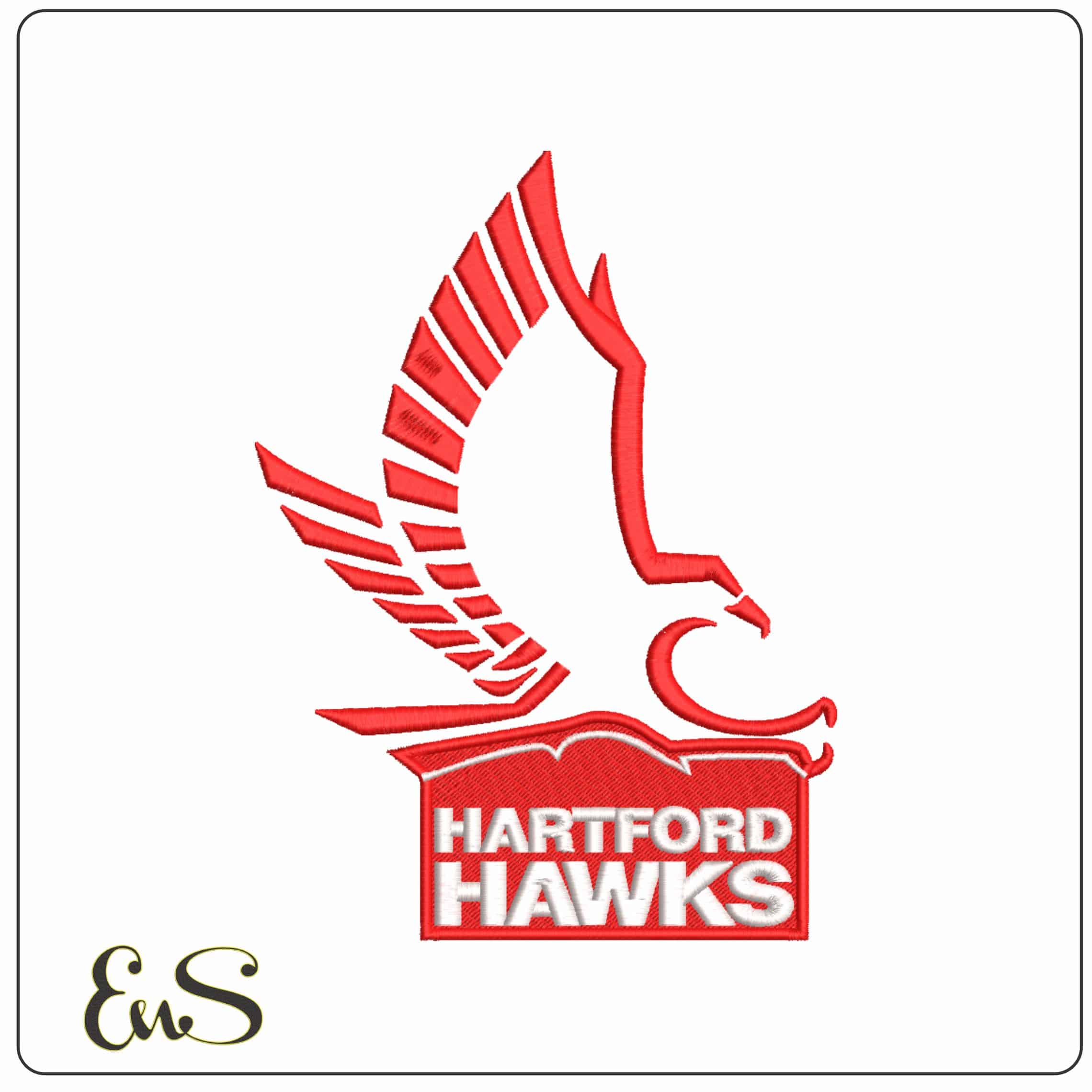 Hartford Hawks 1984 2015 University of Hartford College - Elegant embroidery design file-instant download
