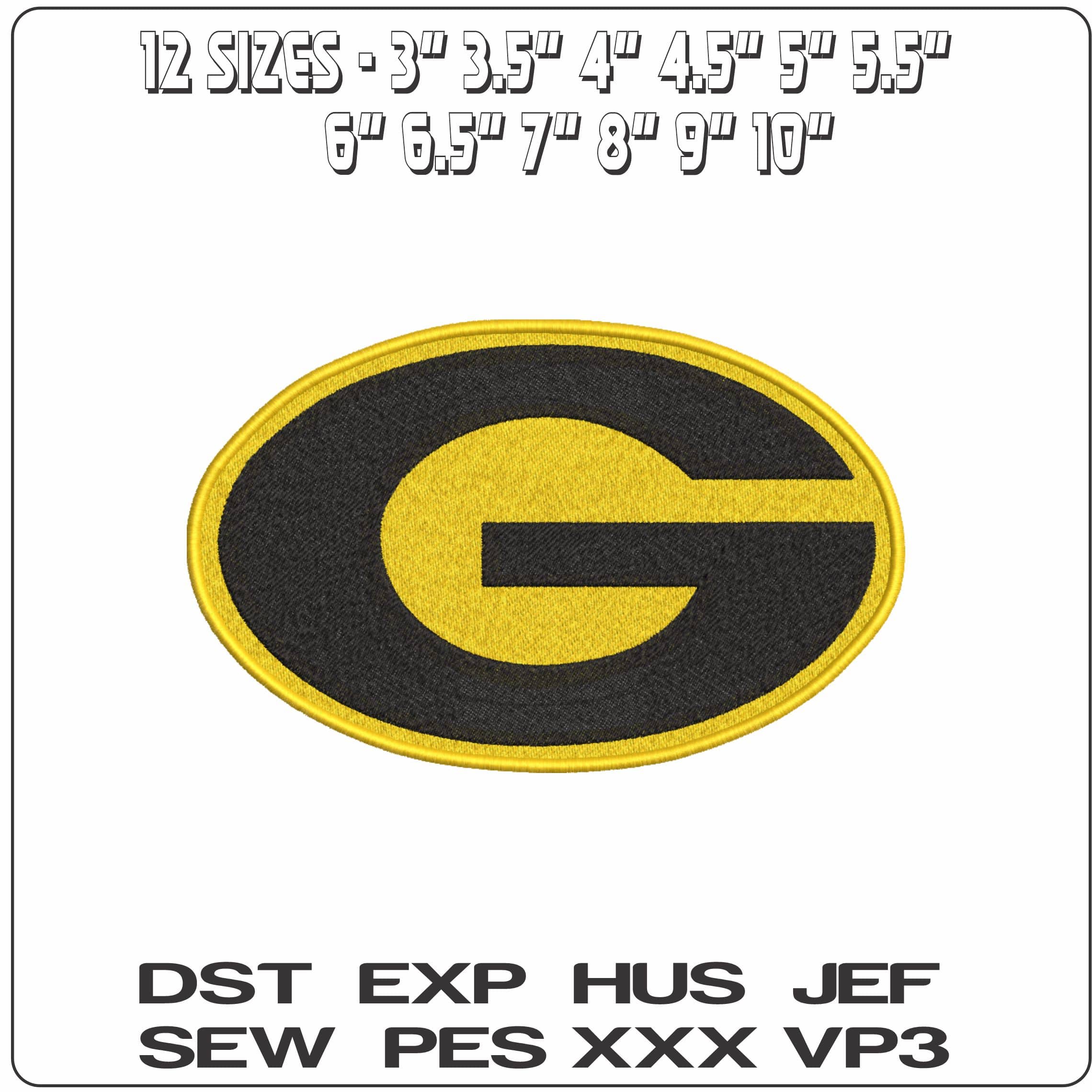 Grambling State Tigers 1965 1997 Grambling State University - Elegant embroidery design file-instant download — view 2