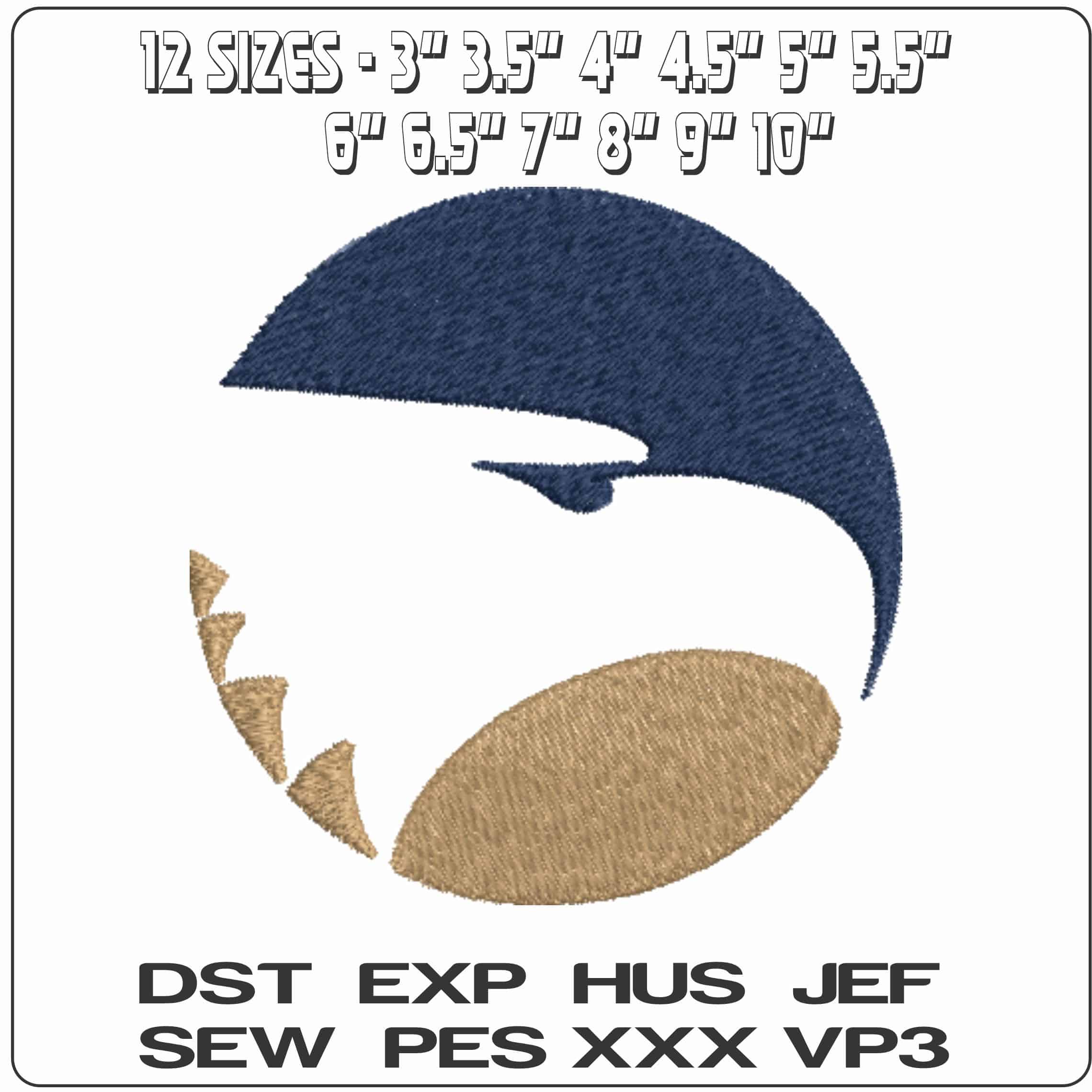 Georgia Southern Eagles 1982 1999 No Background  University - Elegant embroidery design file-instant download — view 2