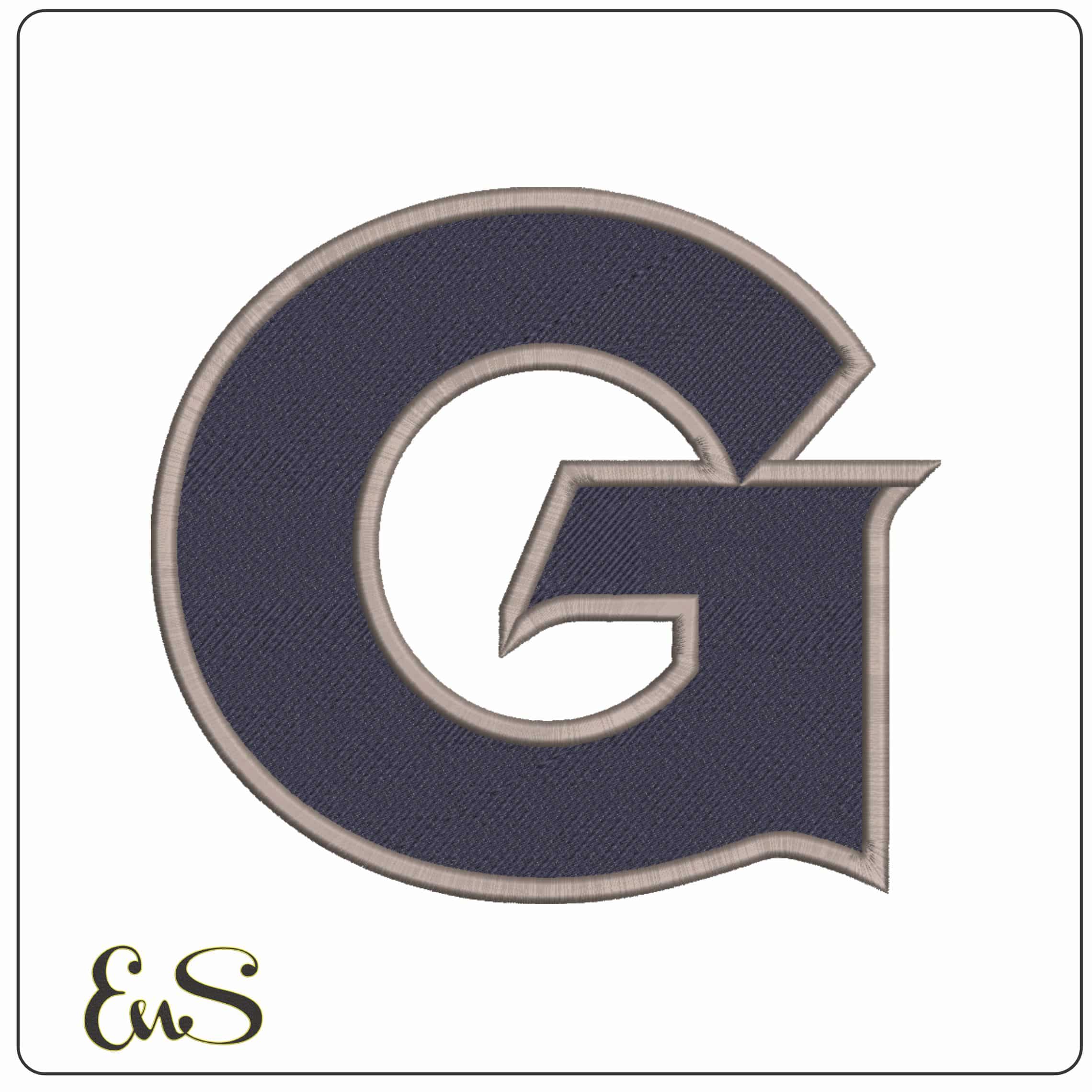 Georgetown Hoyas 1995 on Georgetown University - Elegant embroidery design file-instant download