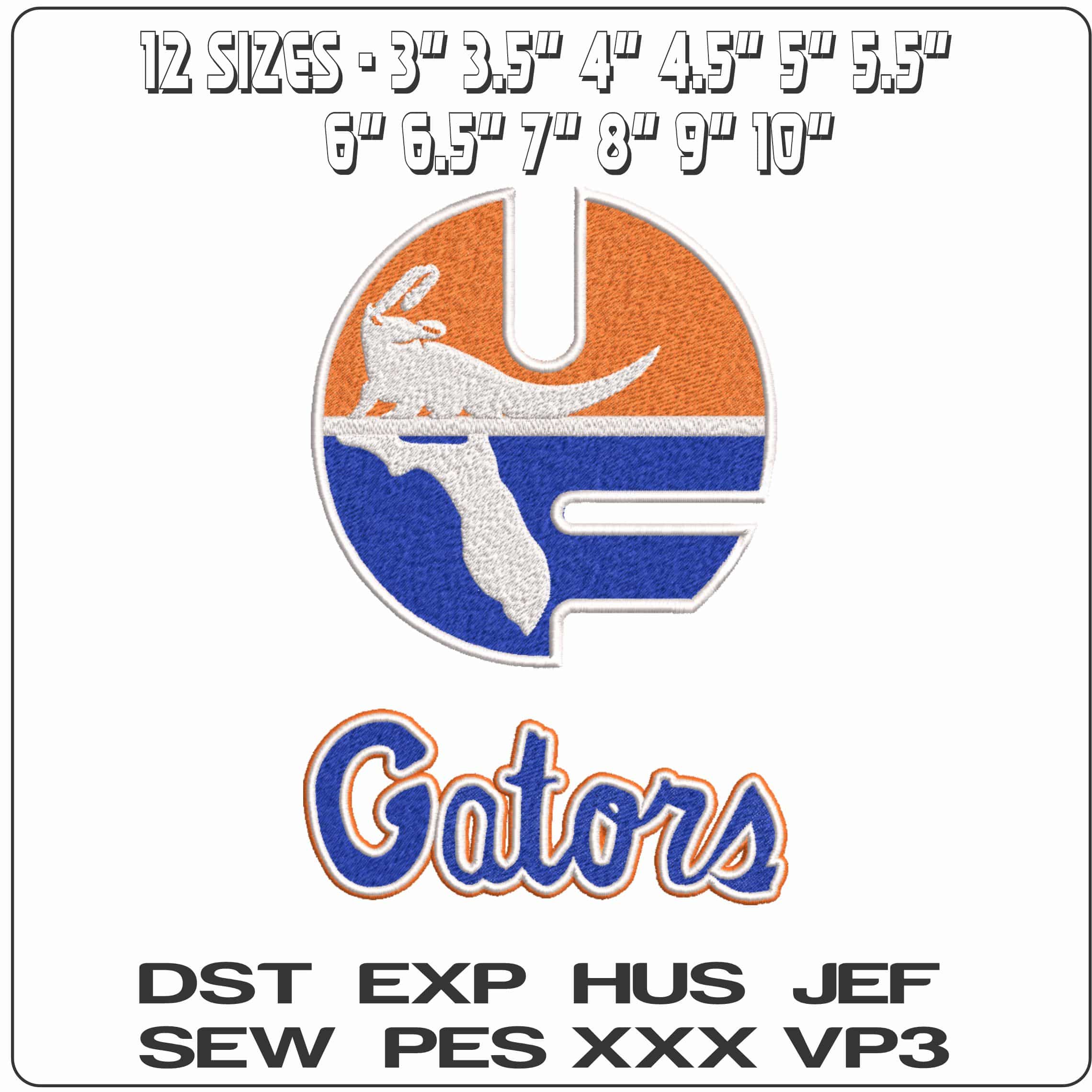Florida Gators Alternative Logo University of Florida  - Elegant embroidery design file-instant download — view 2