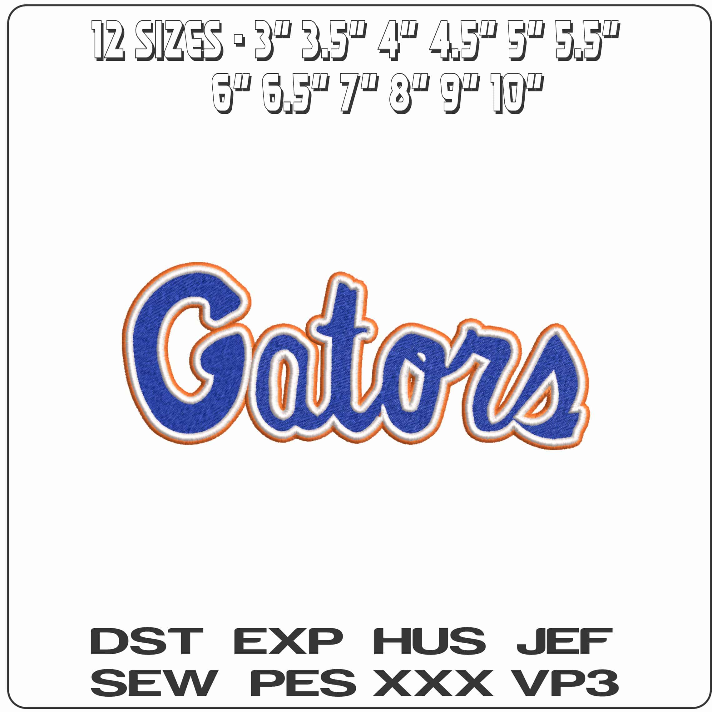 Florida Gators Alternative University of Florida  - Elegant embroidery design file-instant download — view 2