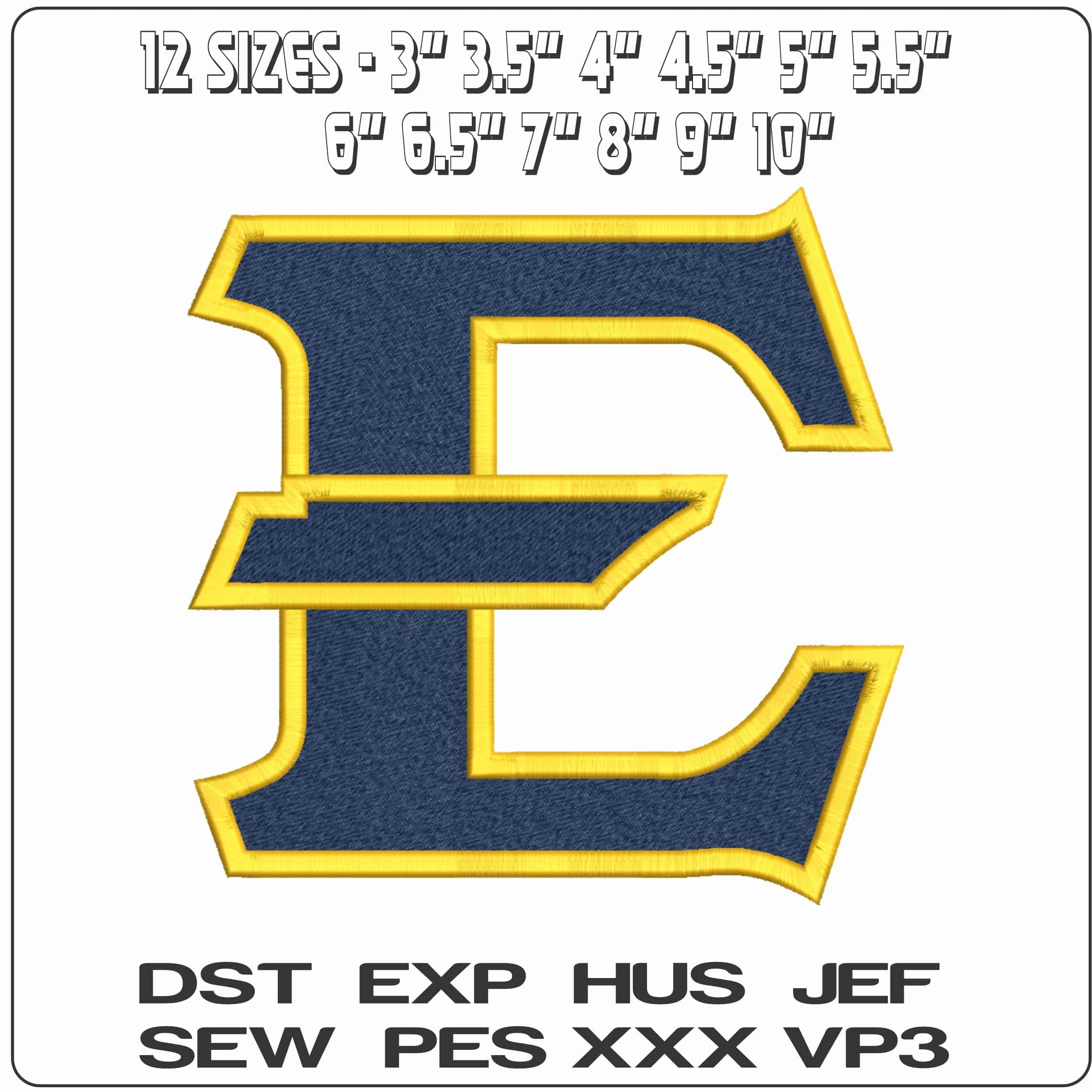 ESTU Buccaneers 2014 on East Tennessee State University  - Elegant embroidery design file-instant download — view 2