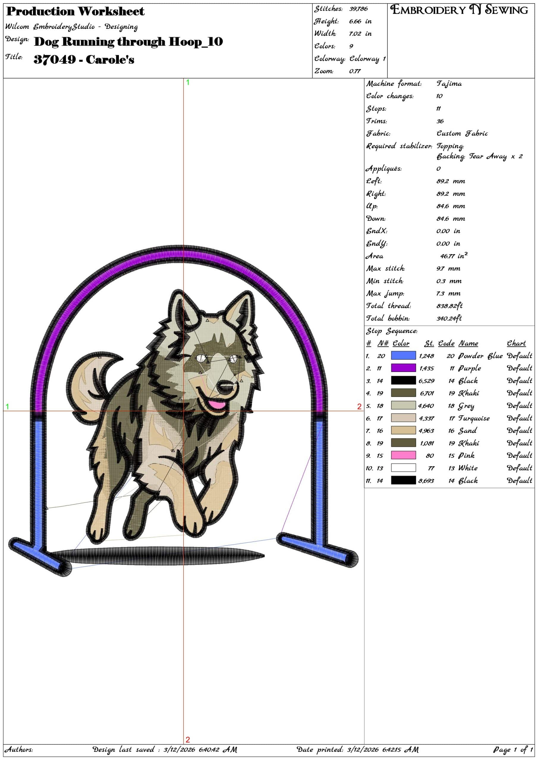 Dog Running through Hoop  - Elegant embroidery design file-instant download — view 3
