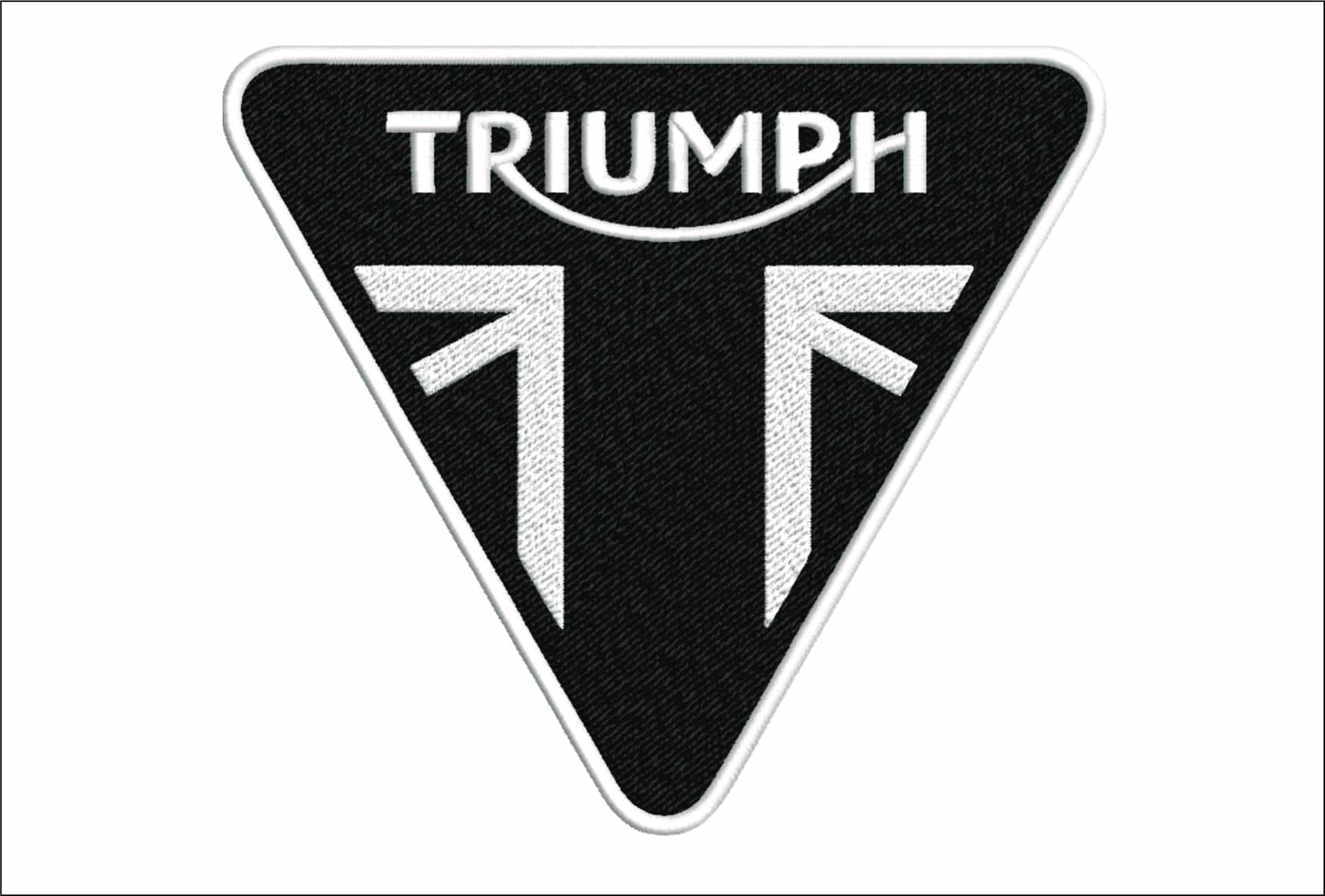Triumph Motorbike Logo embroidery design - Triumph group design machine pattern Bike Company embroidery file instant download in a frame