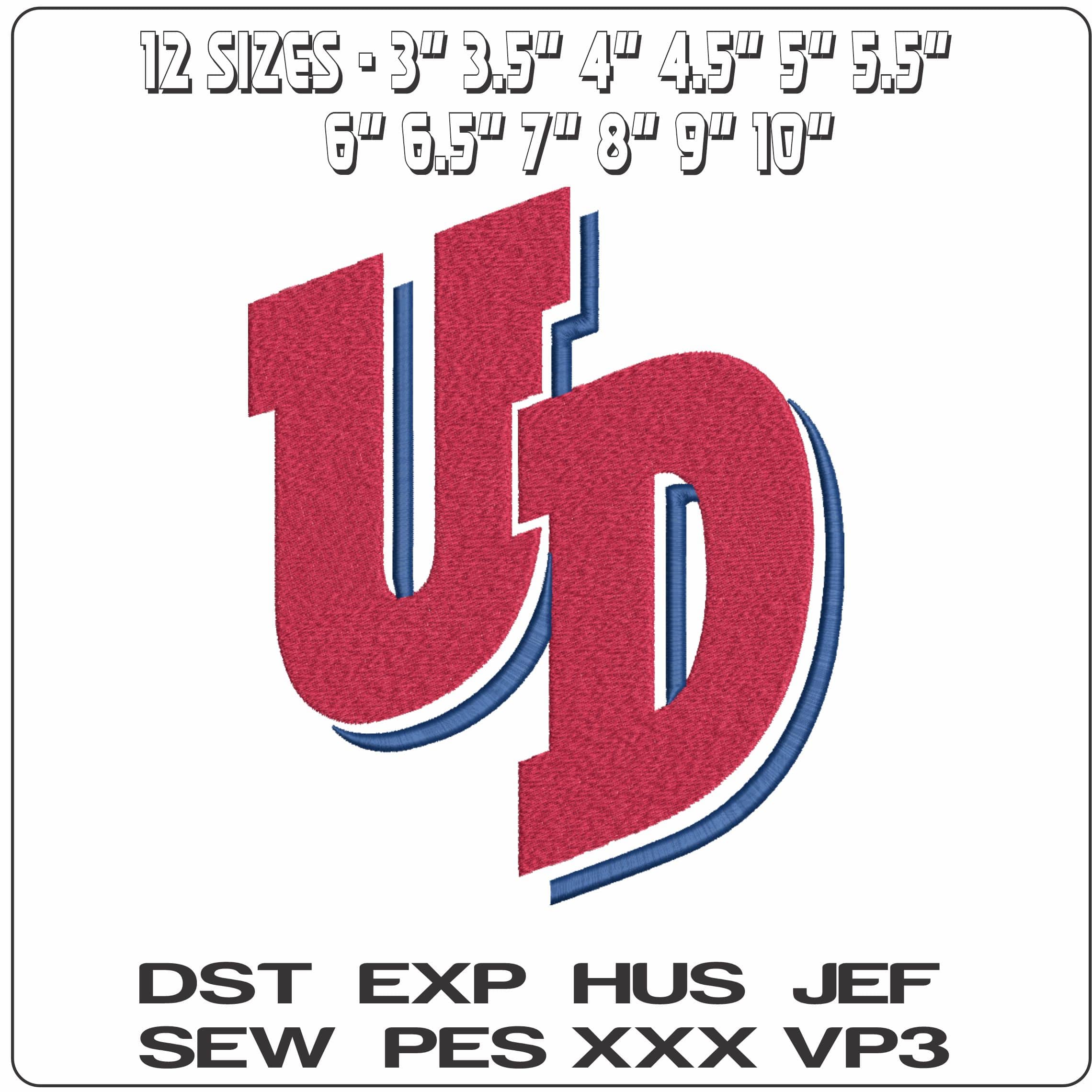 Dayton Flyers Alternative University of Dayton College  - Elegant embroidery design file-instant download — view 2