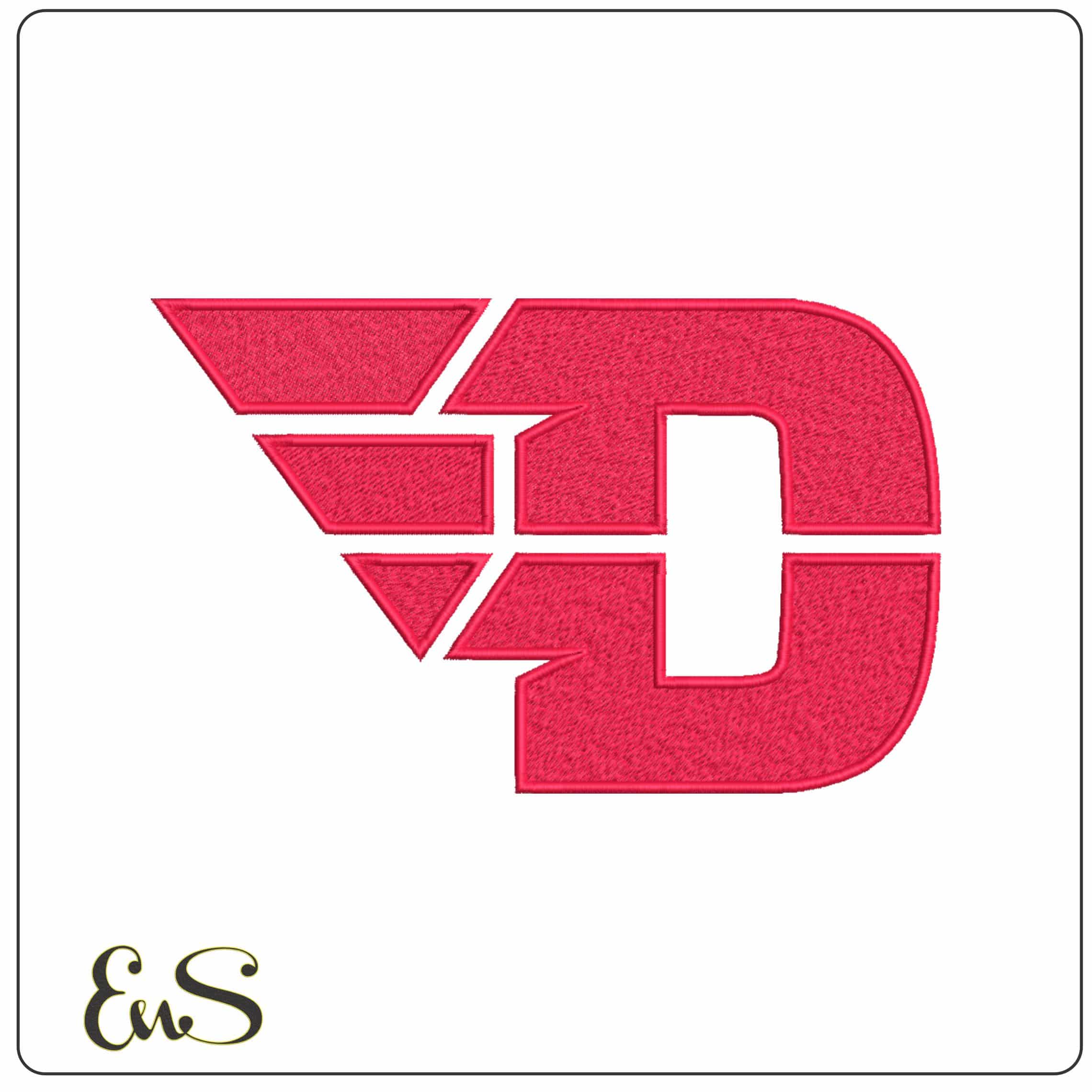 Dayton Flyers 2014 on University of Dayton College  - Elegant embroidery design file-instant download