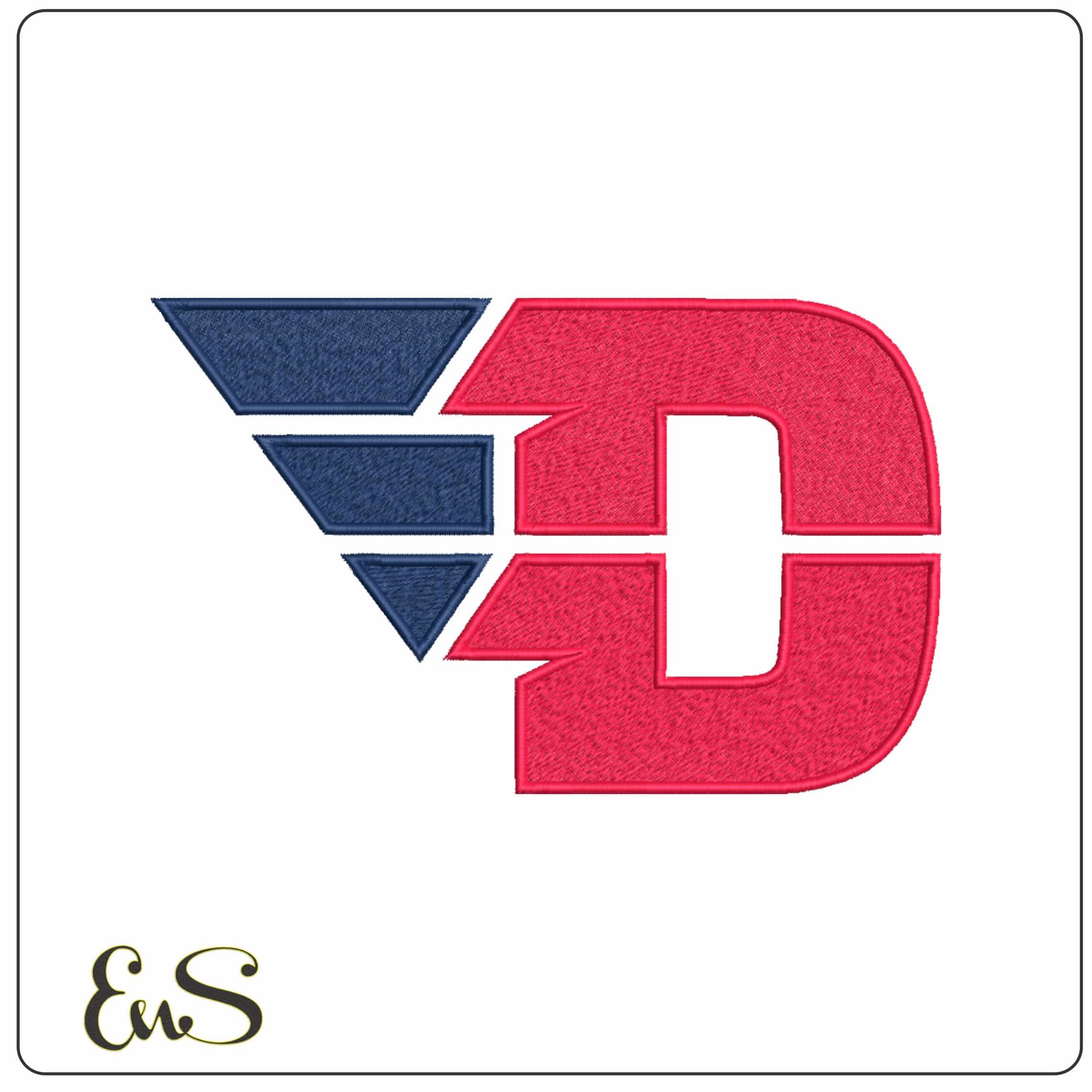Dayton Flyers 2014 University of Dayton College  - Elegant embroidery design file-instant download