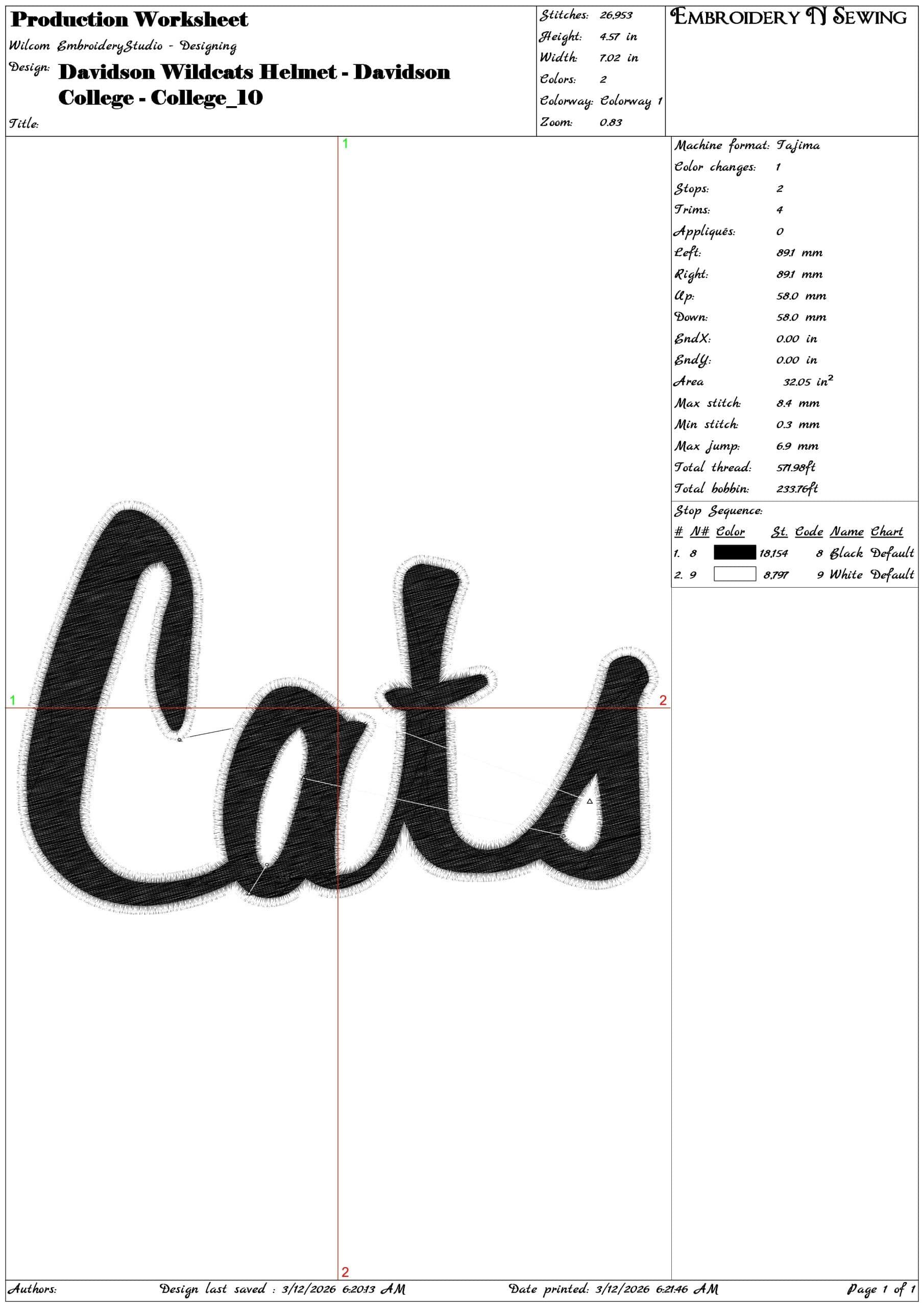 Davidson Wildcats Helmet Davidson College  - Elegant embroidery design file-instant download — view 3