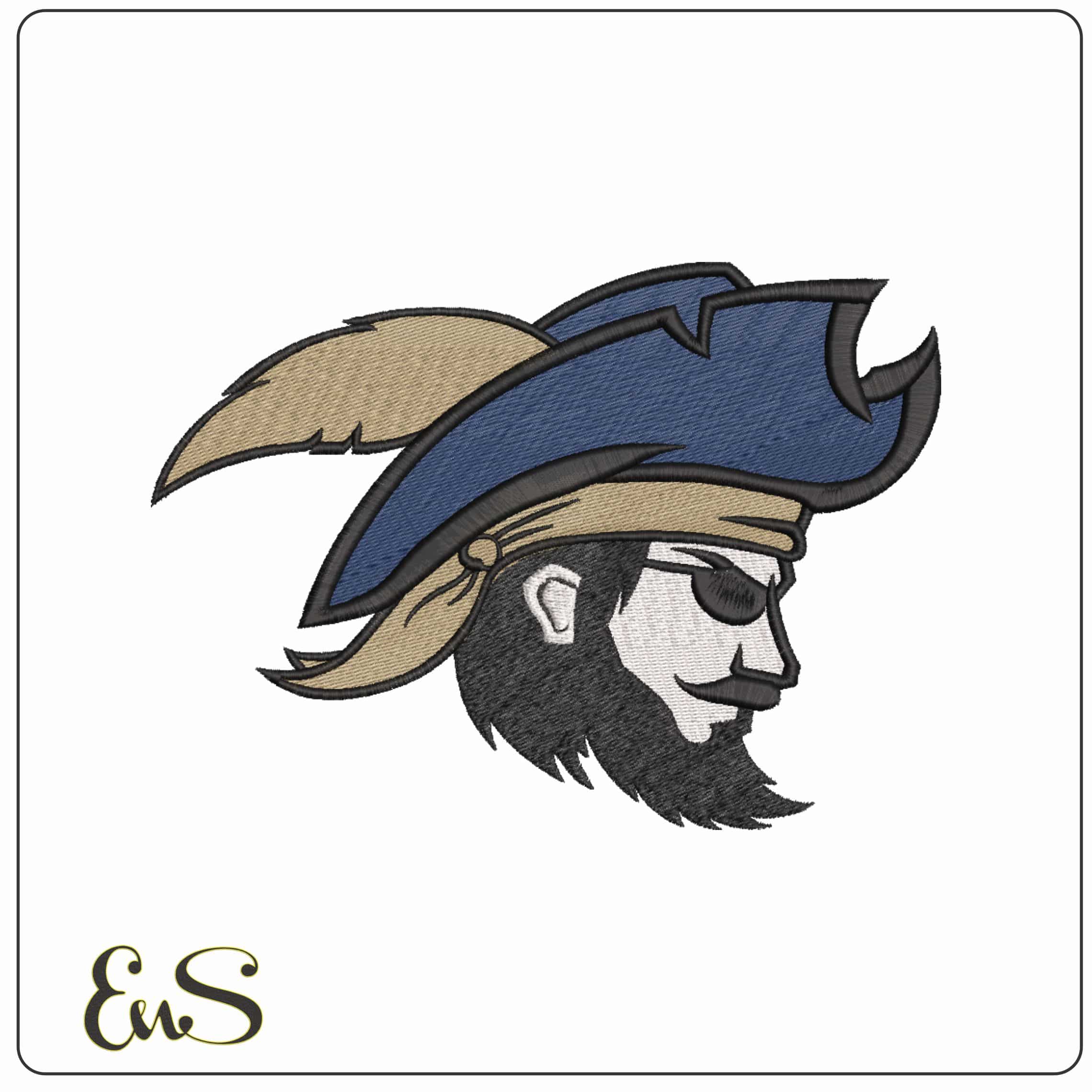CSU Buccaneers 2021 on Charleston Southern University  - Elegant embroidery design file-instant download