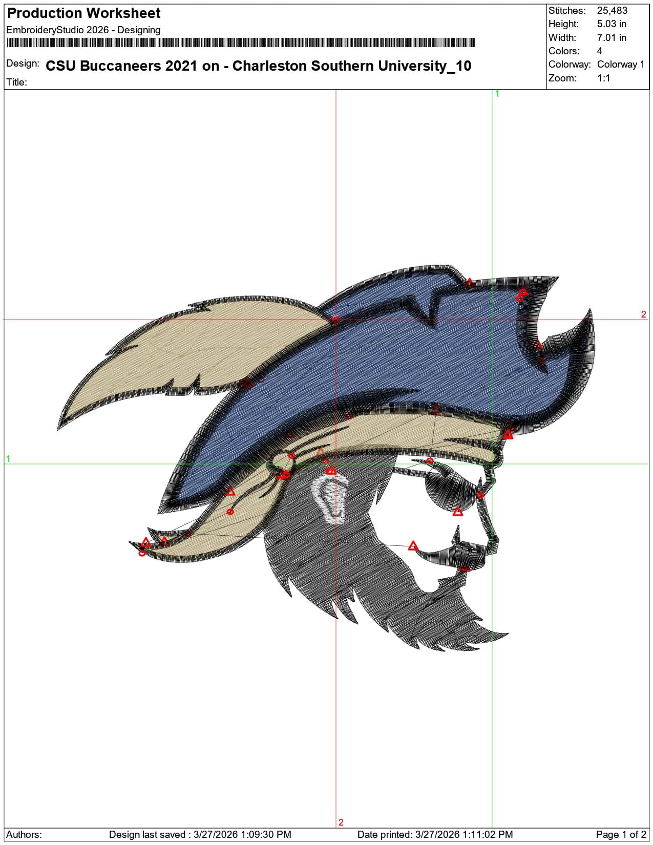 CSU Buccaneers 2021 on Charleston Southern University  - Elegant embroidery design file-instant download — view 3