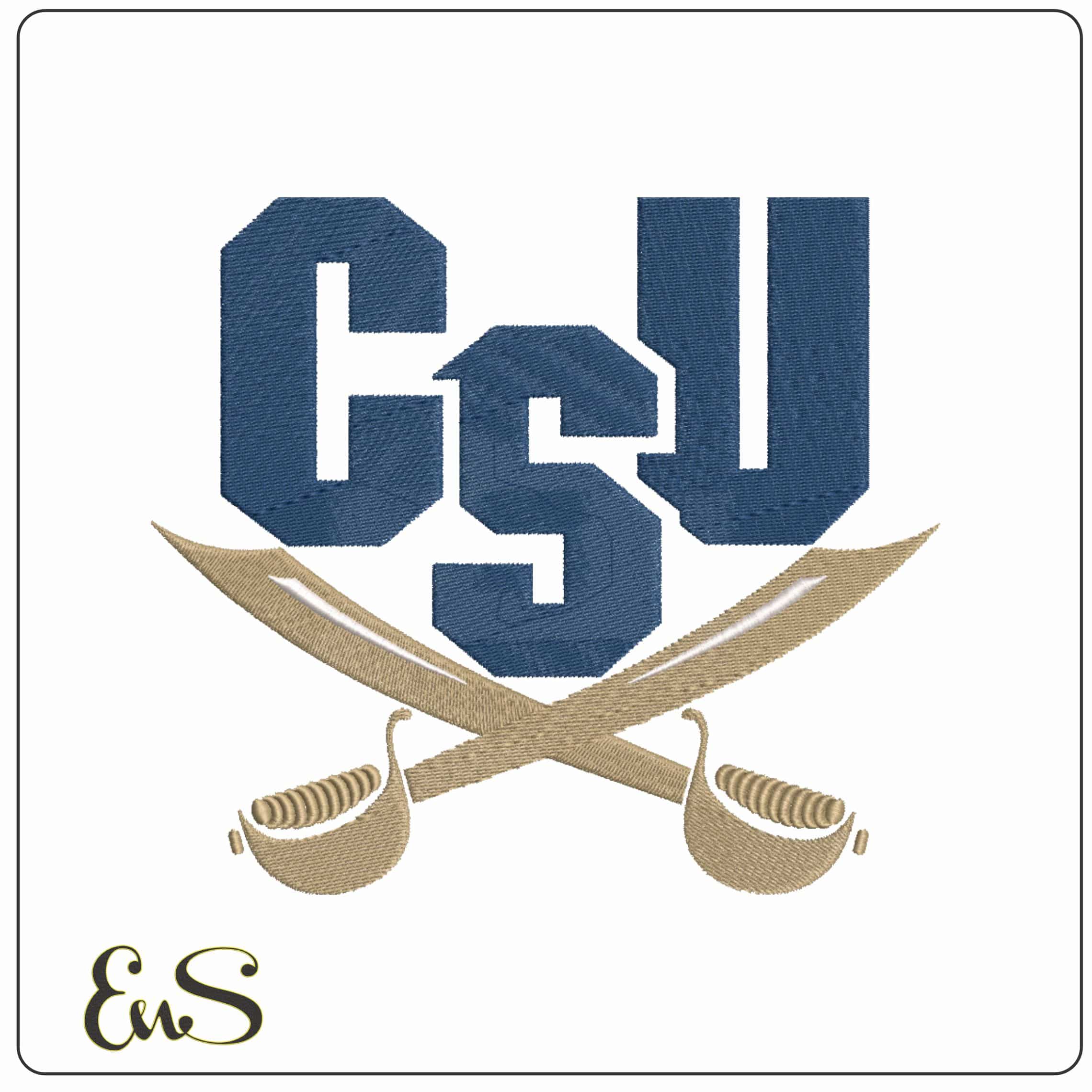 CSU Buccaneers 2015 to 2021 Charleston Southern University  - Elegant embroidery design file-instant download