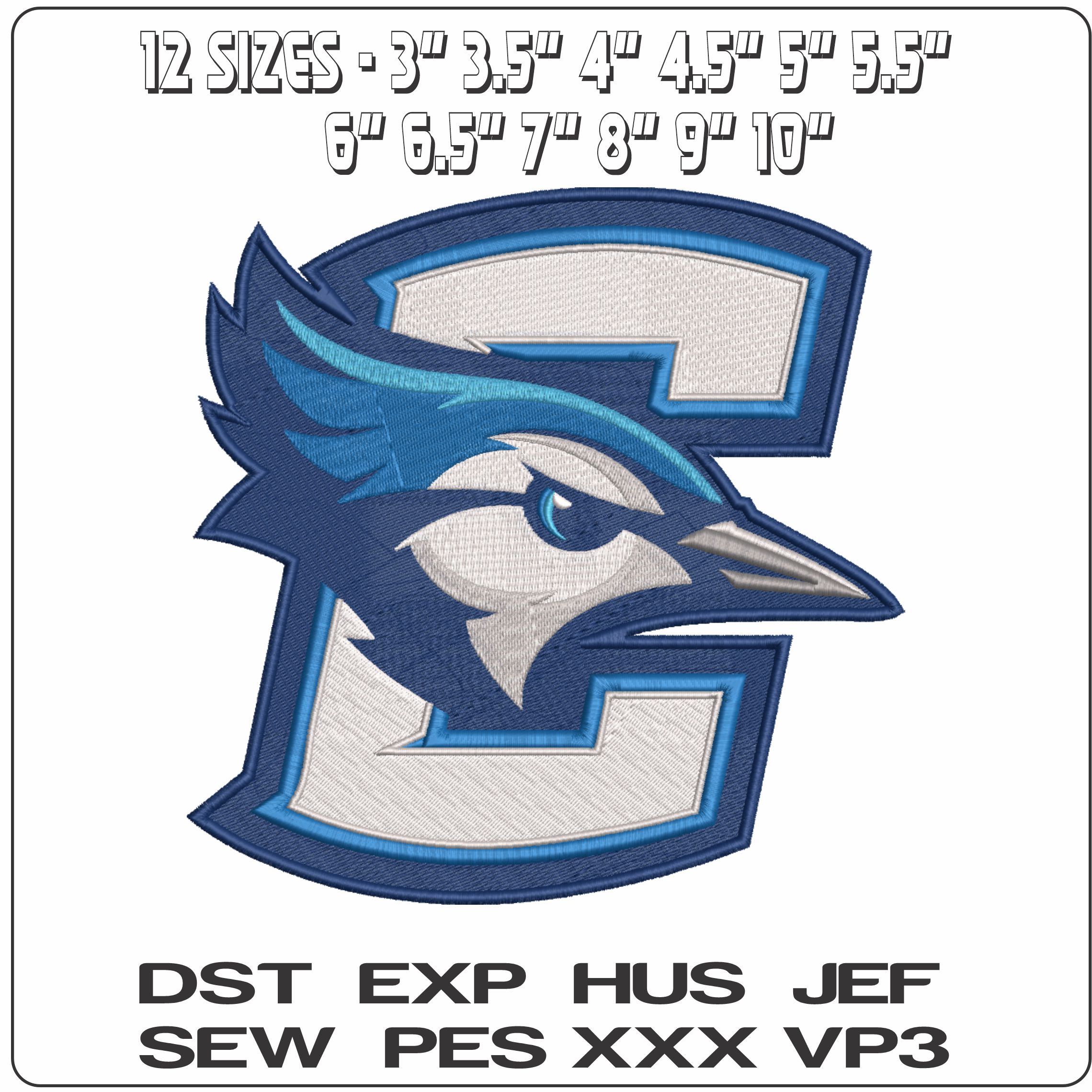 Creighton Bluejays 2013 on Creighton University  - Elegant embroidery design file-instant download — view 2