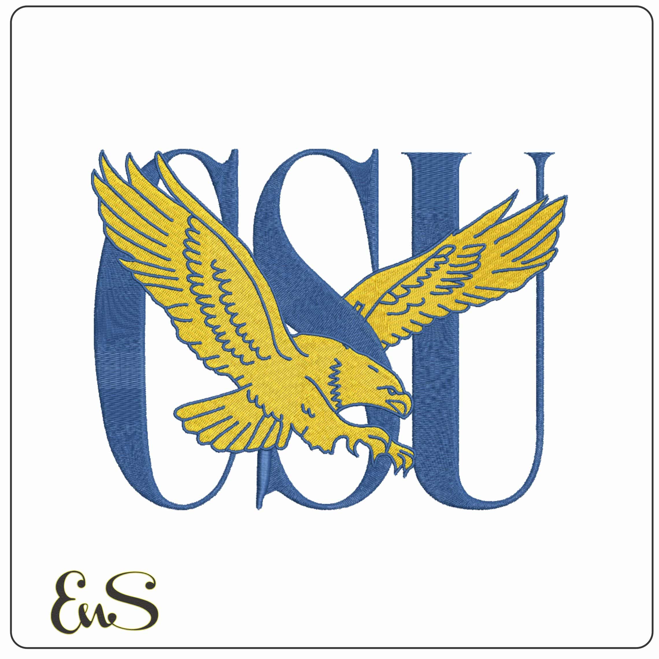 Coppin State Eagles 1988 to 2017 Coppin State University  - Elegant embroidery design file-instant download