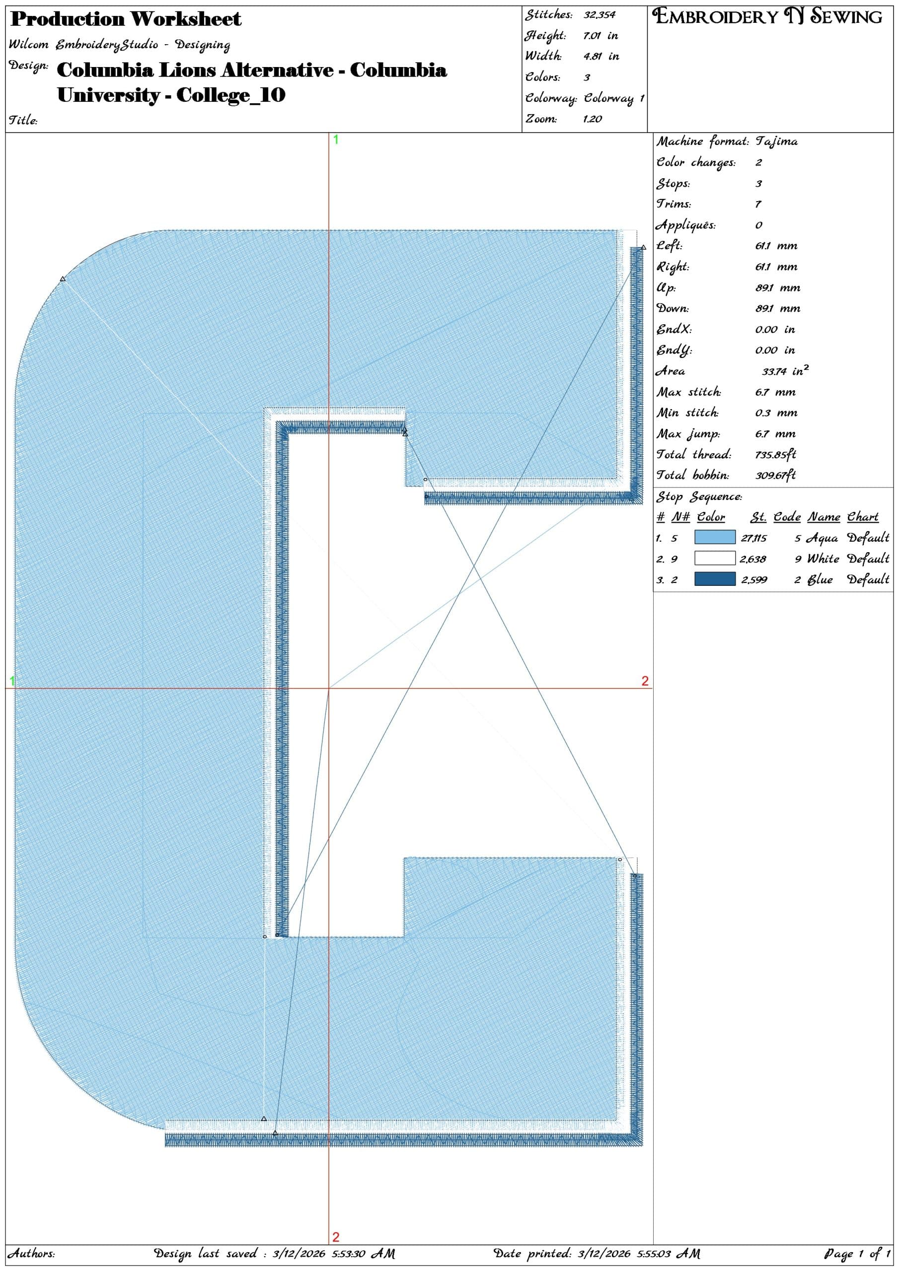 Columbia Lions Alternative Columbia University  - Elegant embroidery design file-instant download — view 3