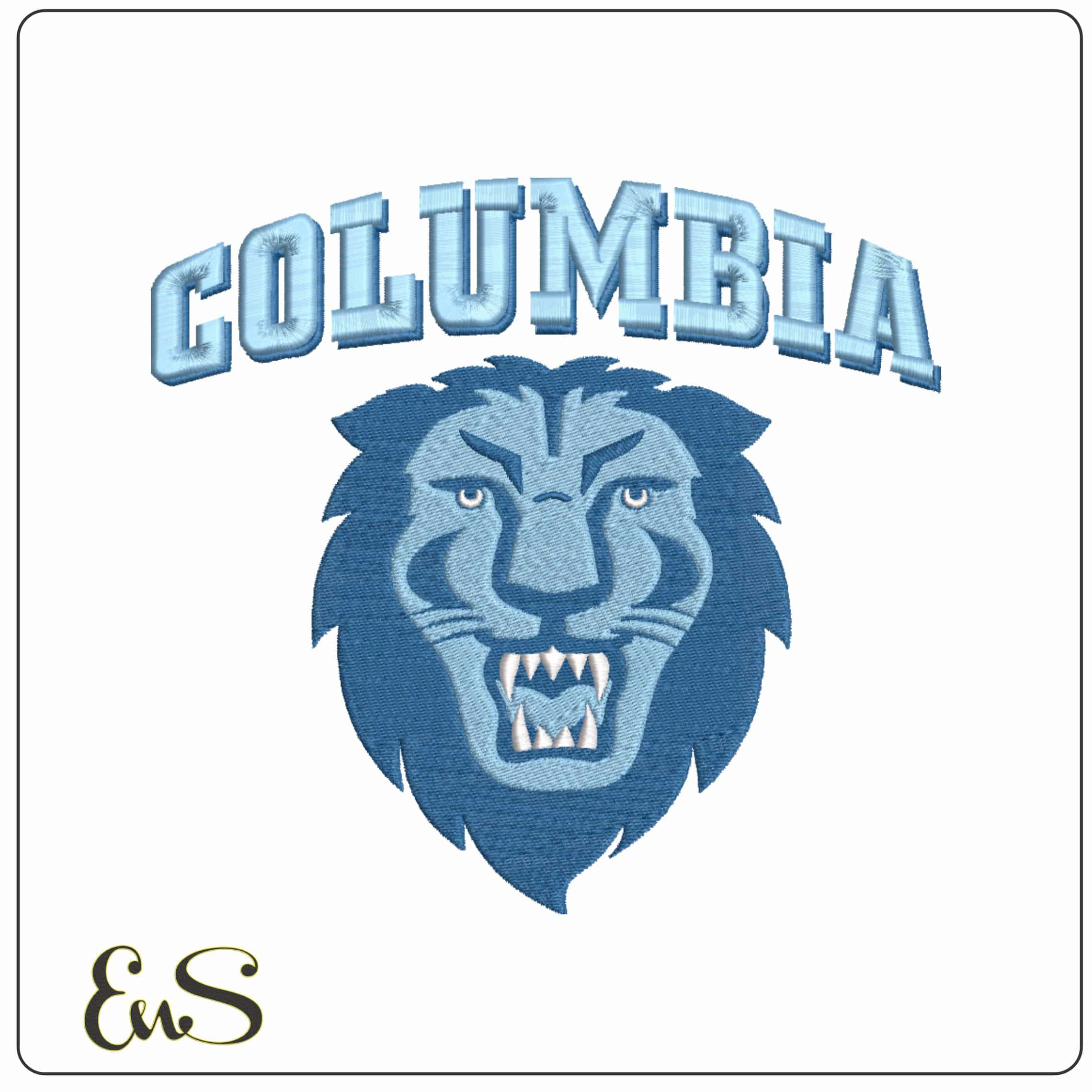 Columbia Lions 2006 on Columbia University  - Elegant embroidery design file-instant download