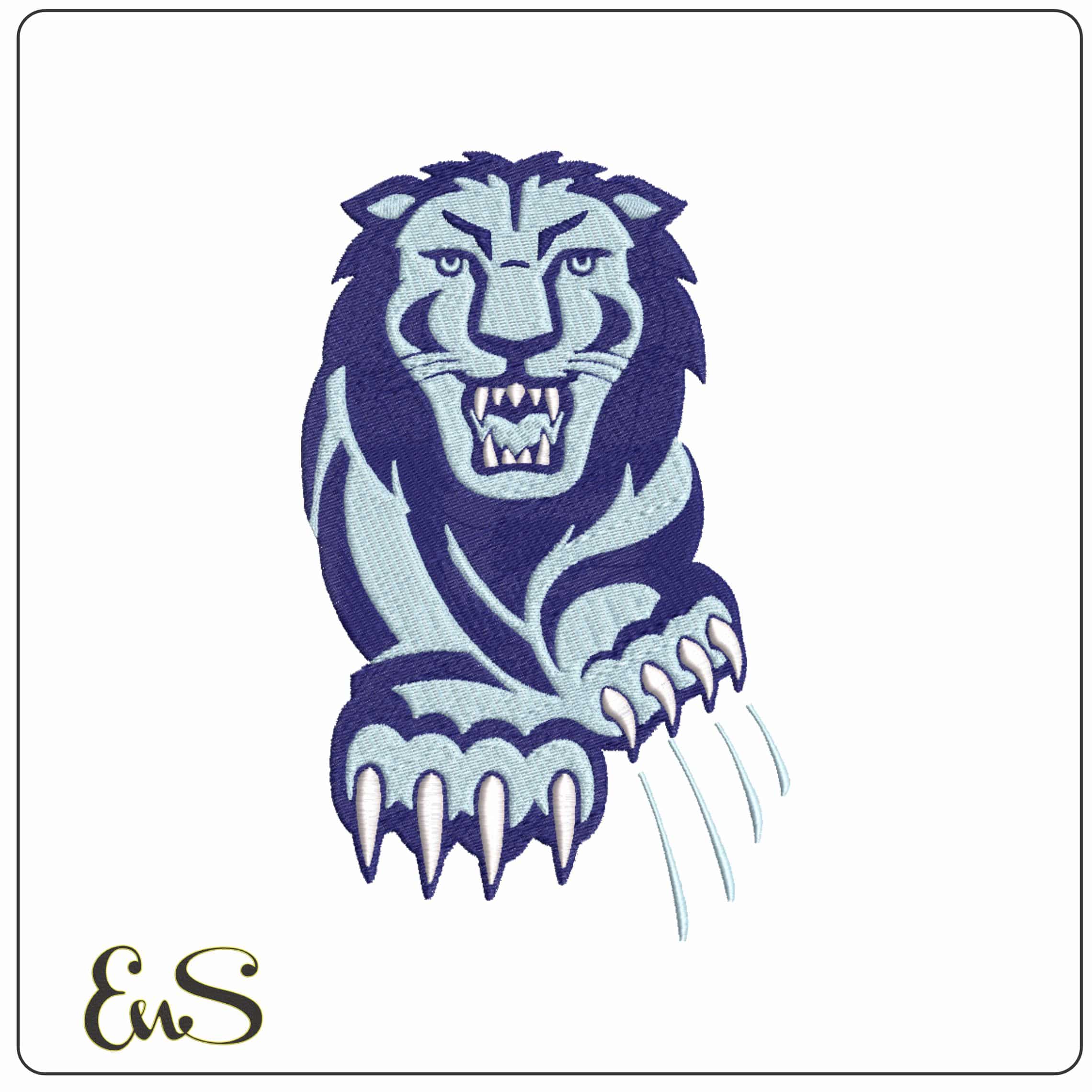 Columbia Lions 1997 to 2006 Columbia University  - Elegant embroidery design file-instant download
