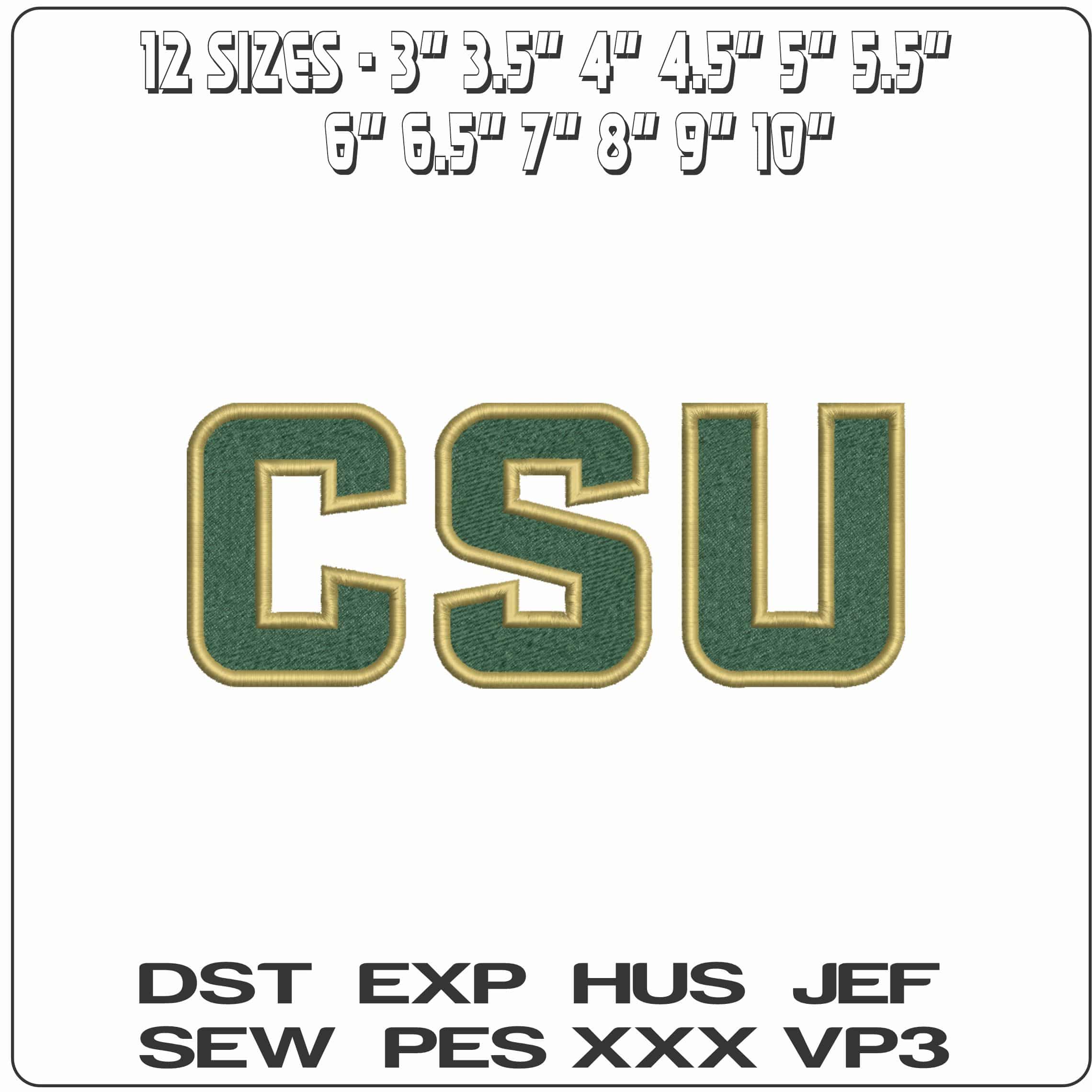 Colorado State Rams Alternative Colorado State University College  - Elegant embroidery design file-instant download — view 2