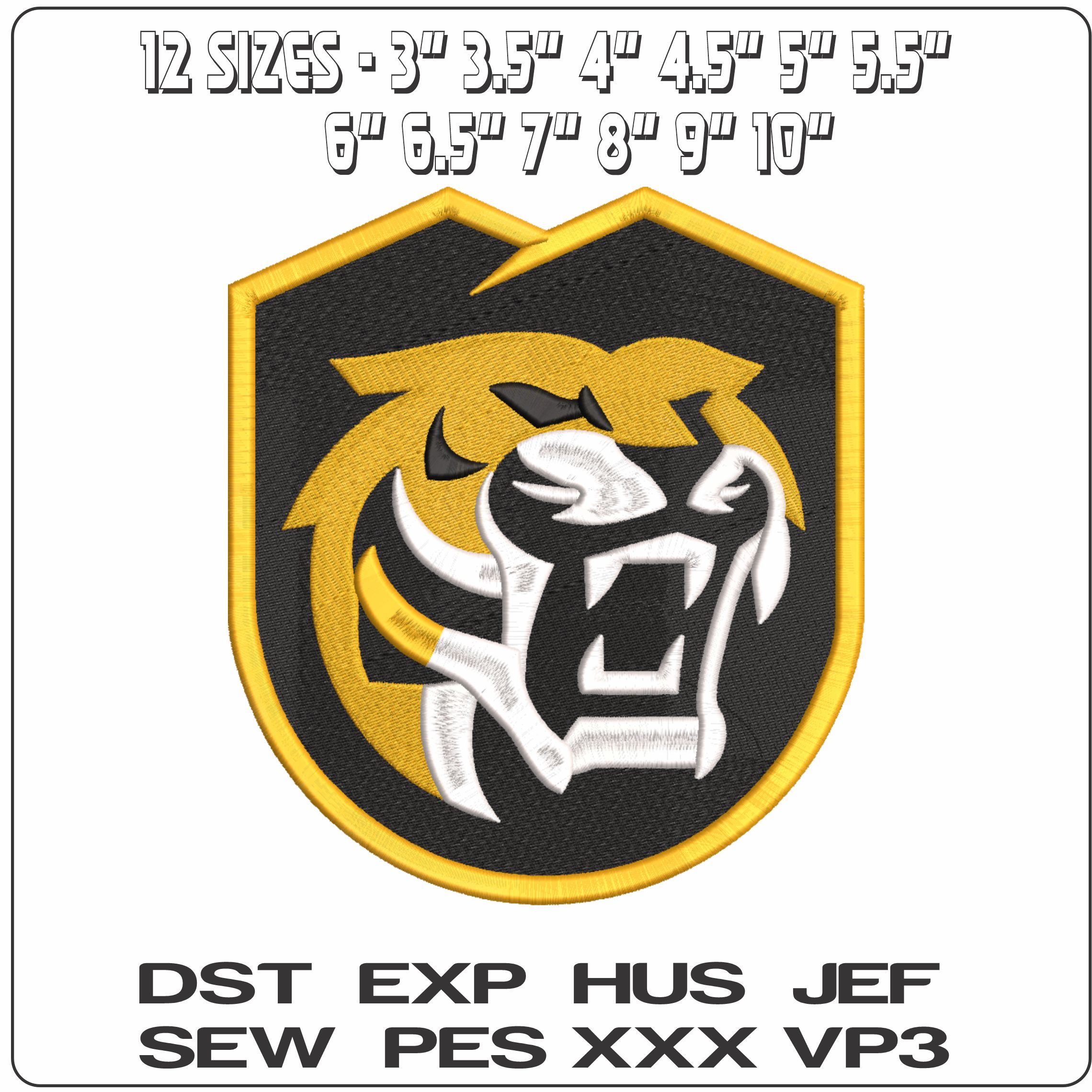 Colorado College Tigers Logo 2019 Colorado College  - Elegant embroidery design file-instant download — view 2